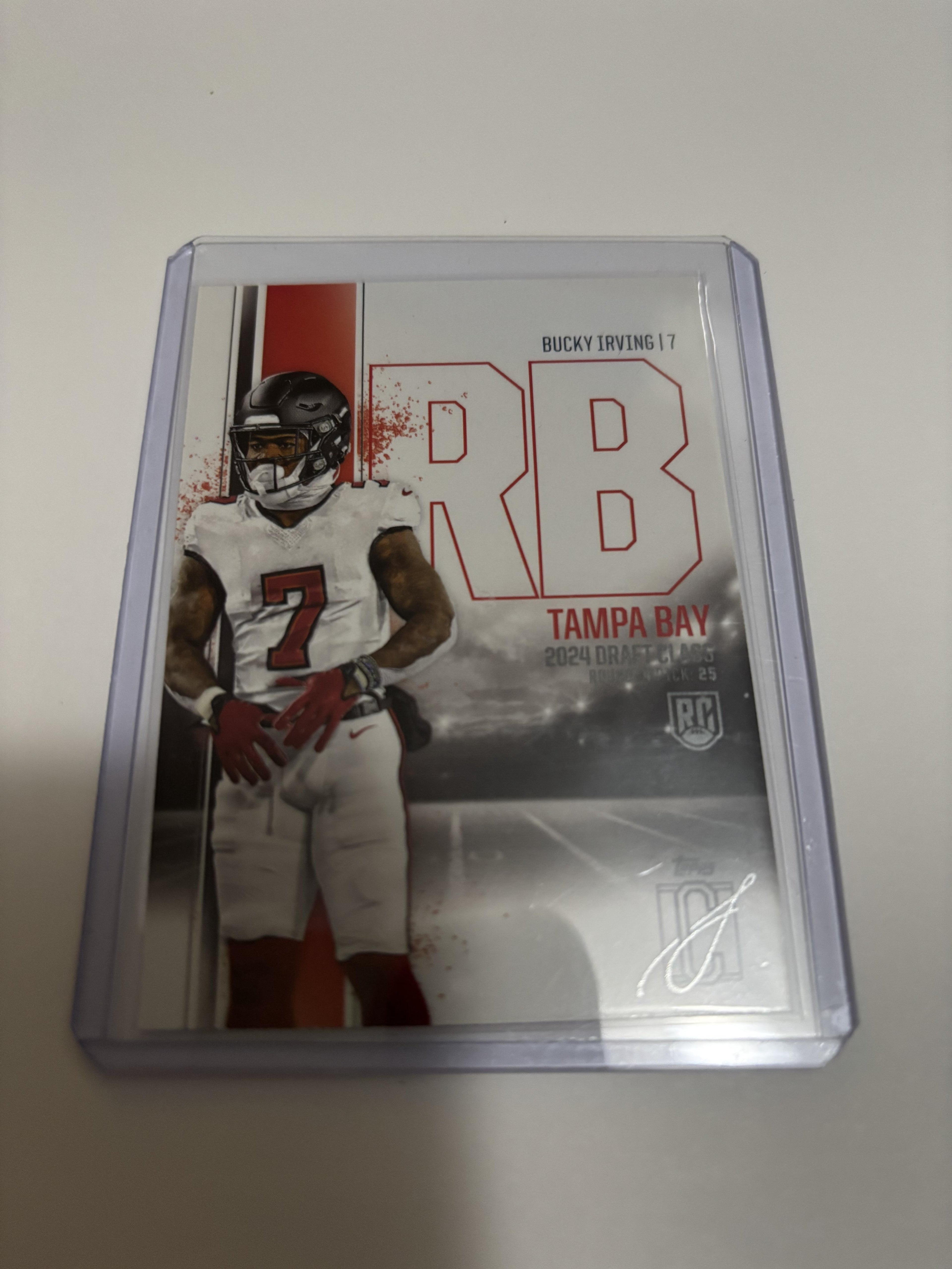 2024 Topps Composite Football Signature Class Bucky Irving Rookie RC #184 Bucs