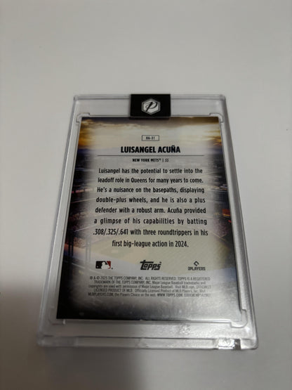 2025 Topps Series 1 Luisangel Acuna Home Field Advantage HFA Case Hit SSP RC