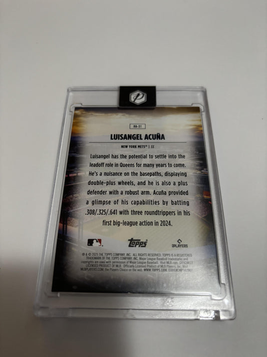 2025 Topps Series 1 Luisangel Acuna Home Field Advantage HFA Case Hit SSP RC