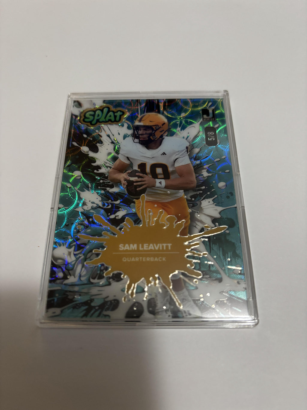 2025 Wild Card Splat Sam Leavitt Quarterback SSP /8 Rare Low Numbered SBTEA02