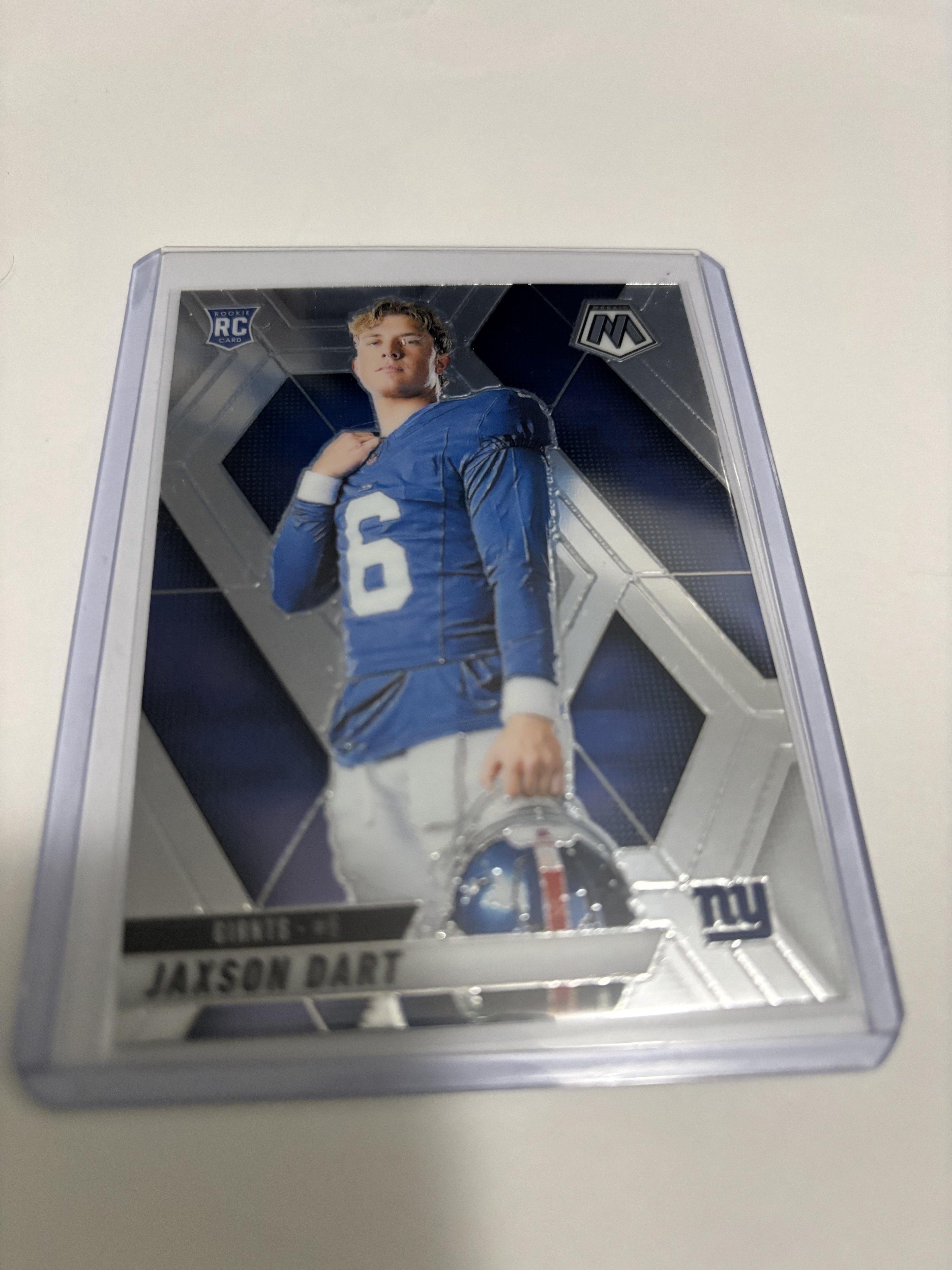 2025 Panini Mosaic Jaxson Dart #288 RC Rookie New York Giants Silver Prizm Draft