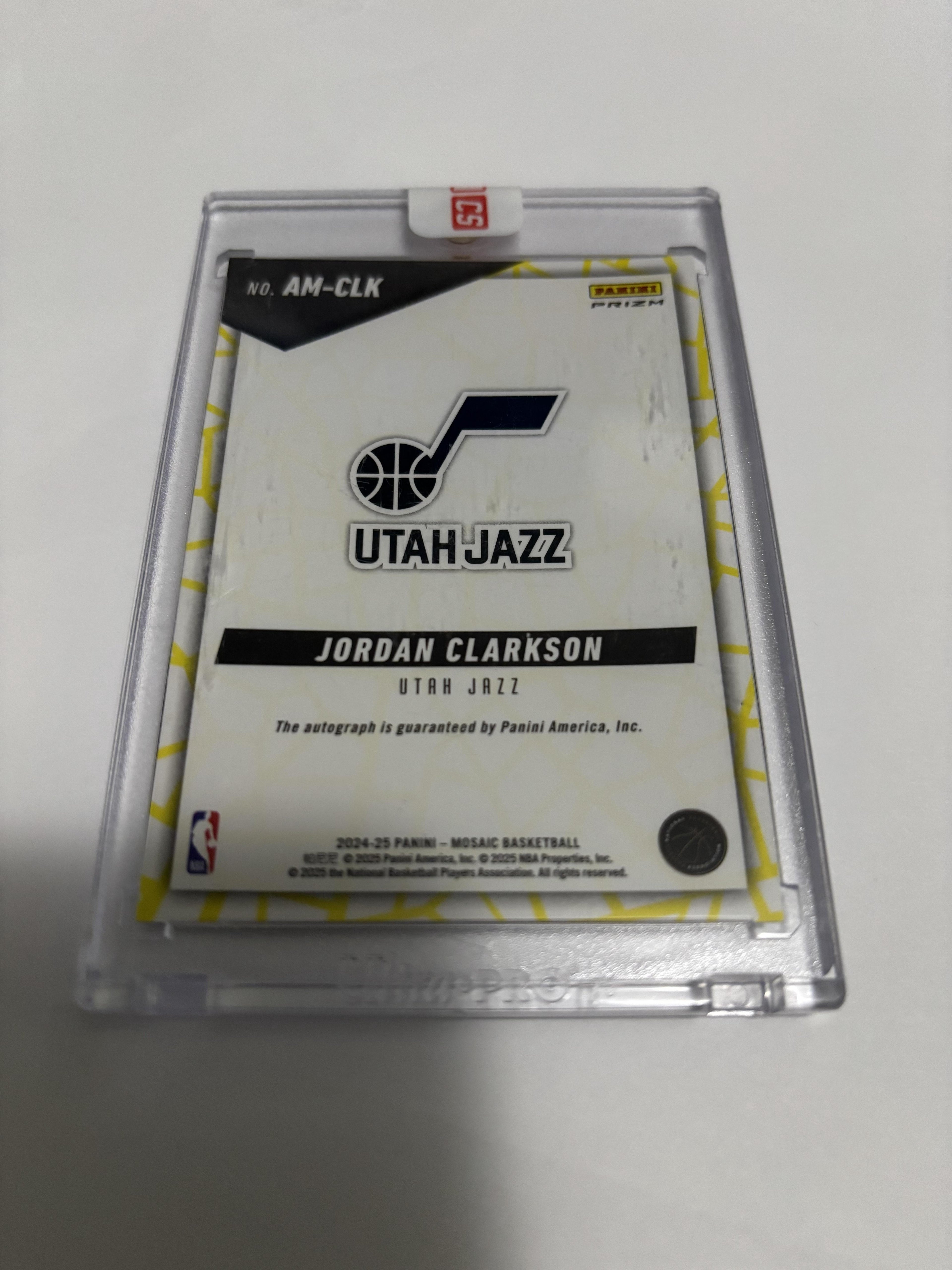 2024-25 Panini Mosaic Jordan Clarkson Autograph Auto #AM-CLK Utah Jazz