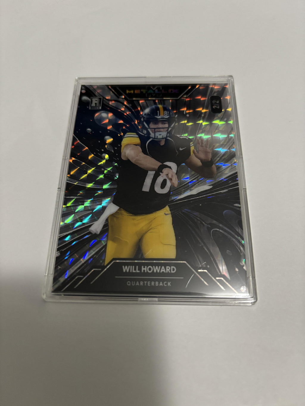 2025 Wild Card Metallix Will Howard 2/2 SSP Rare RC Black Silver Ohio State QB