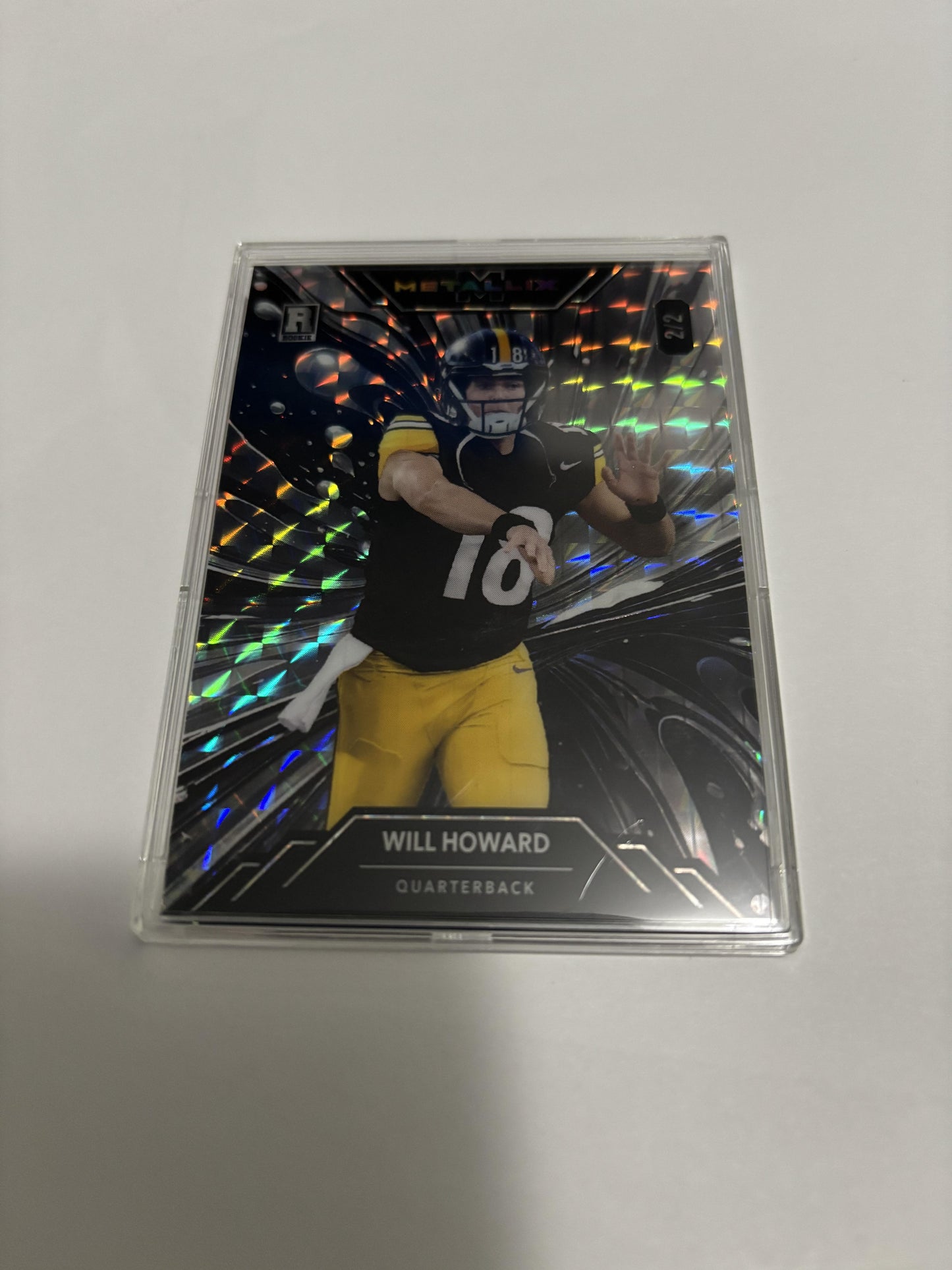 2025 Wild Card Metallix Will Howard 2/2 SSP Rare RC Black Silver Ohio State QB
