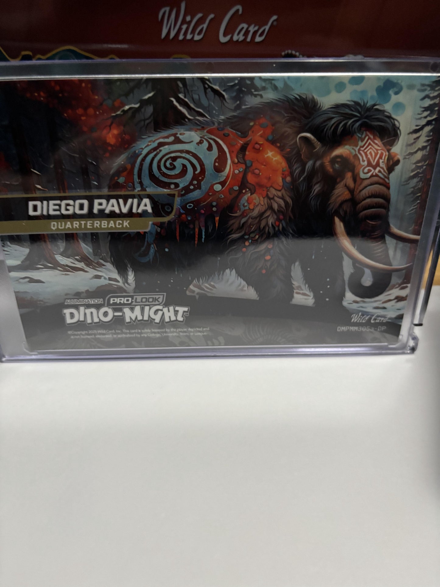 2025 Wild Card Alumination Dino-Might Diego Pavia Mammoth 1/1 RC Rookie Vandy