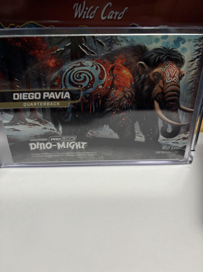 2025 Wild Card Alumination Dino-Might Diego Pavia Mammoth 1/1 RC Rookie Vandy