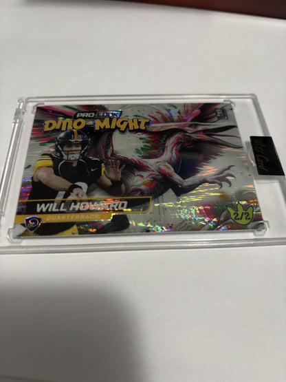 2025 Wild Card Alumination Dino-Might Will Howard Pterodactyl /2 SSP Ohio St
