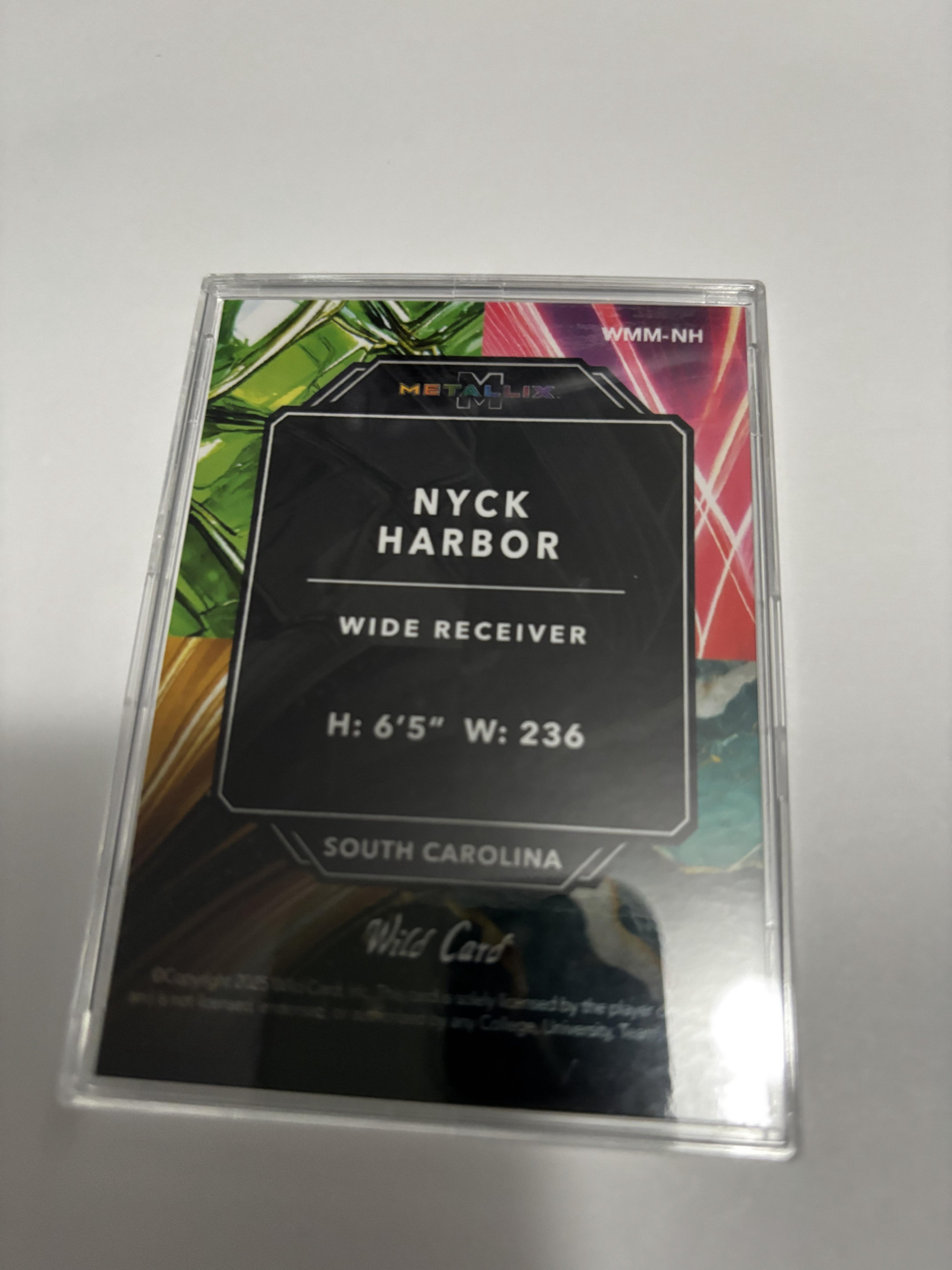 2025 Wild Card Metallix Nyck Harbor Black Prism /5 SSP South Carolina Gamecocks