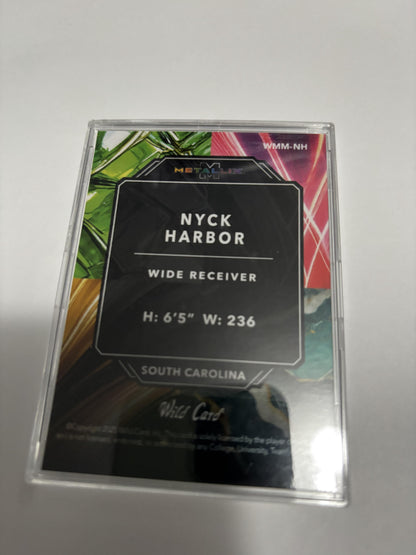 2025 Wild Card Metallix Nyck Harbor Black Prism /5 SSP South Carolina Gamecocks