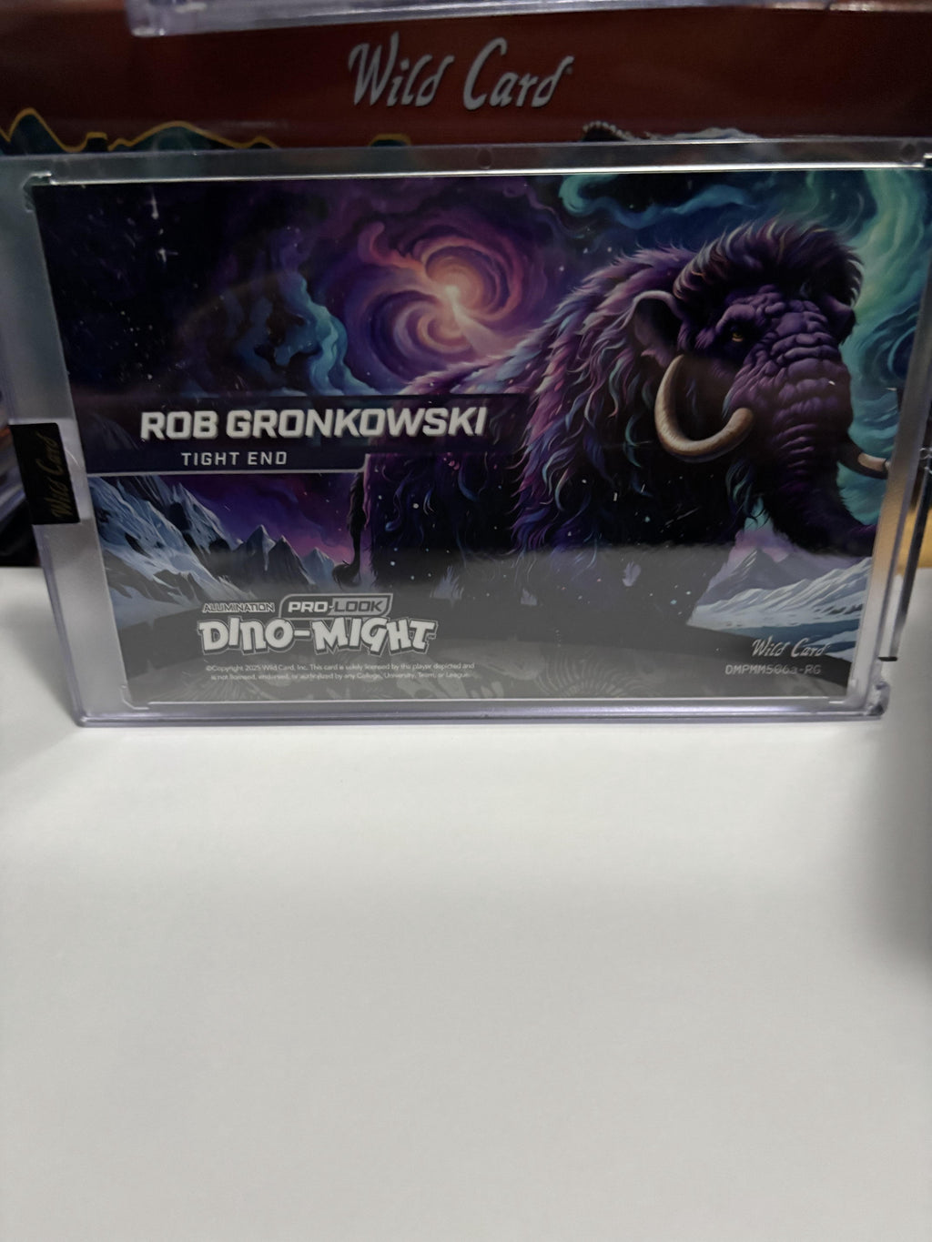 2025 Wild Card Alumination Dino-Might Rob Gronkowski Mammoth 1/1 Patriots Legend