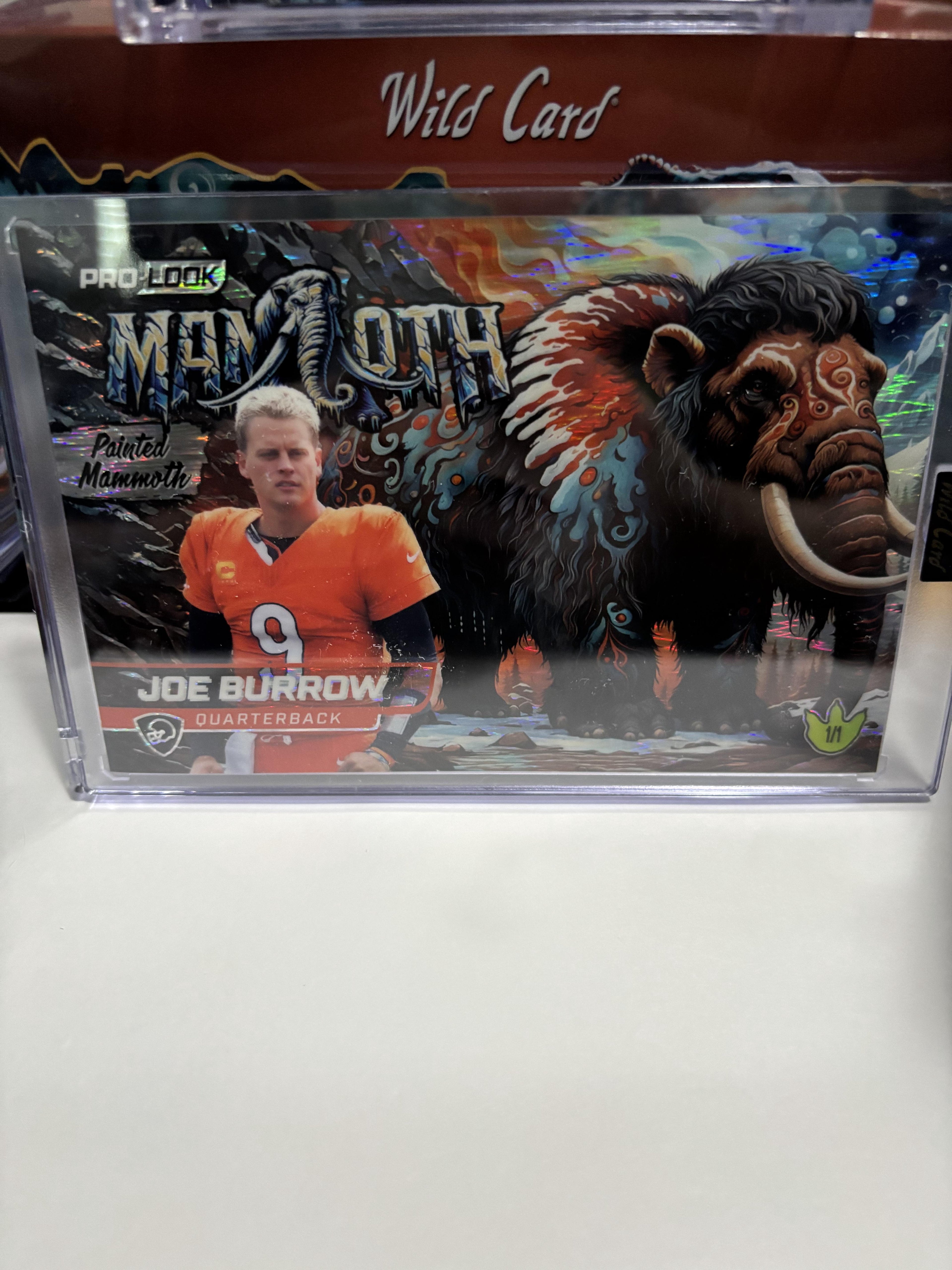 2025 Wild Card Alumination Dino-Might Joe Burrow Painted Mammoth 1/1 One of One