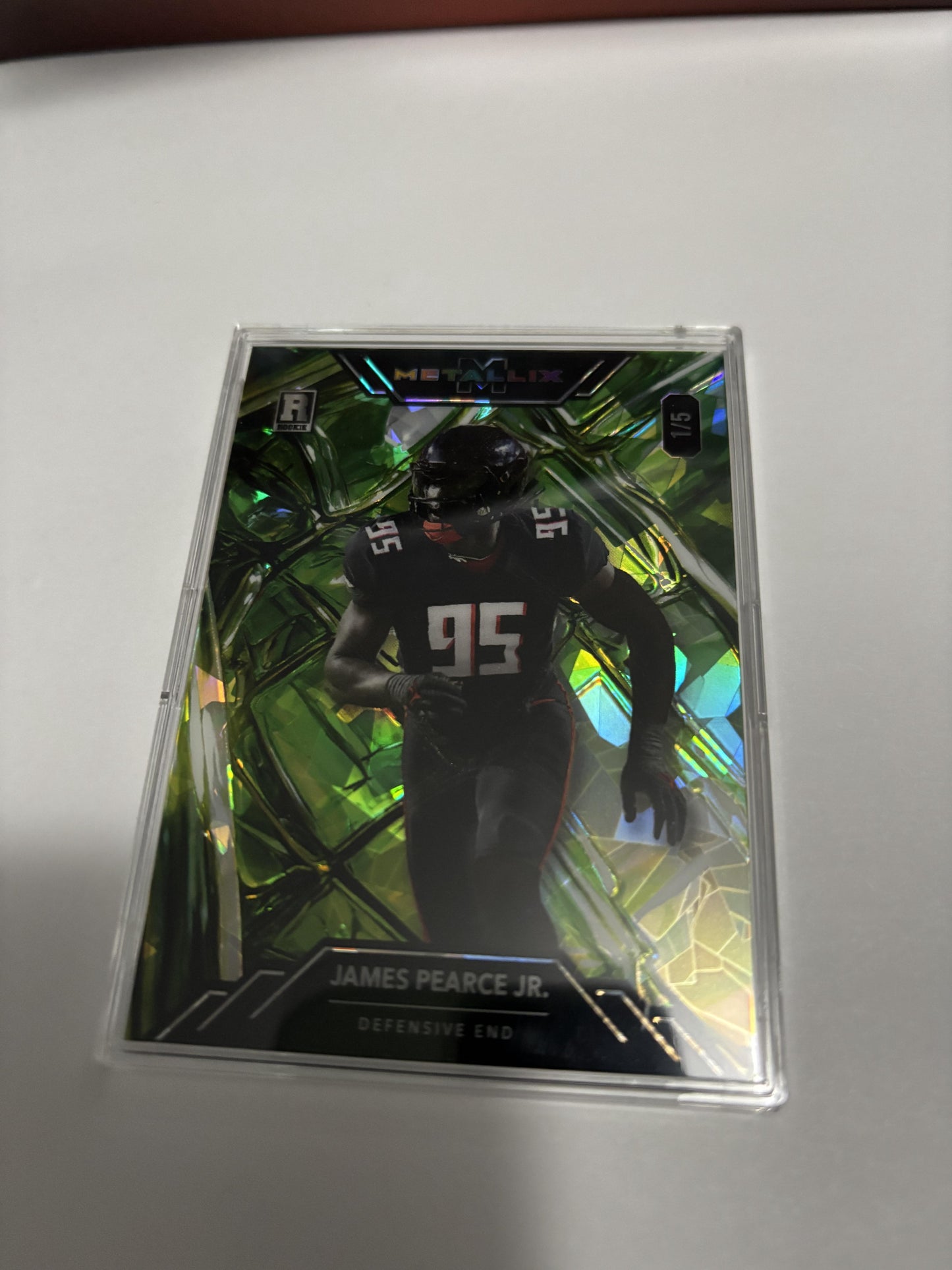 2025 Wild Card Metallix JAMES PEARCE JR Green Shard Cracked Ice /5 Tennessee