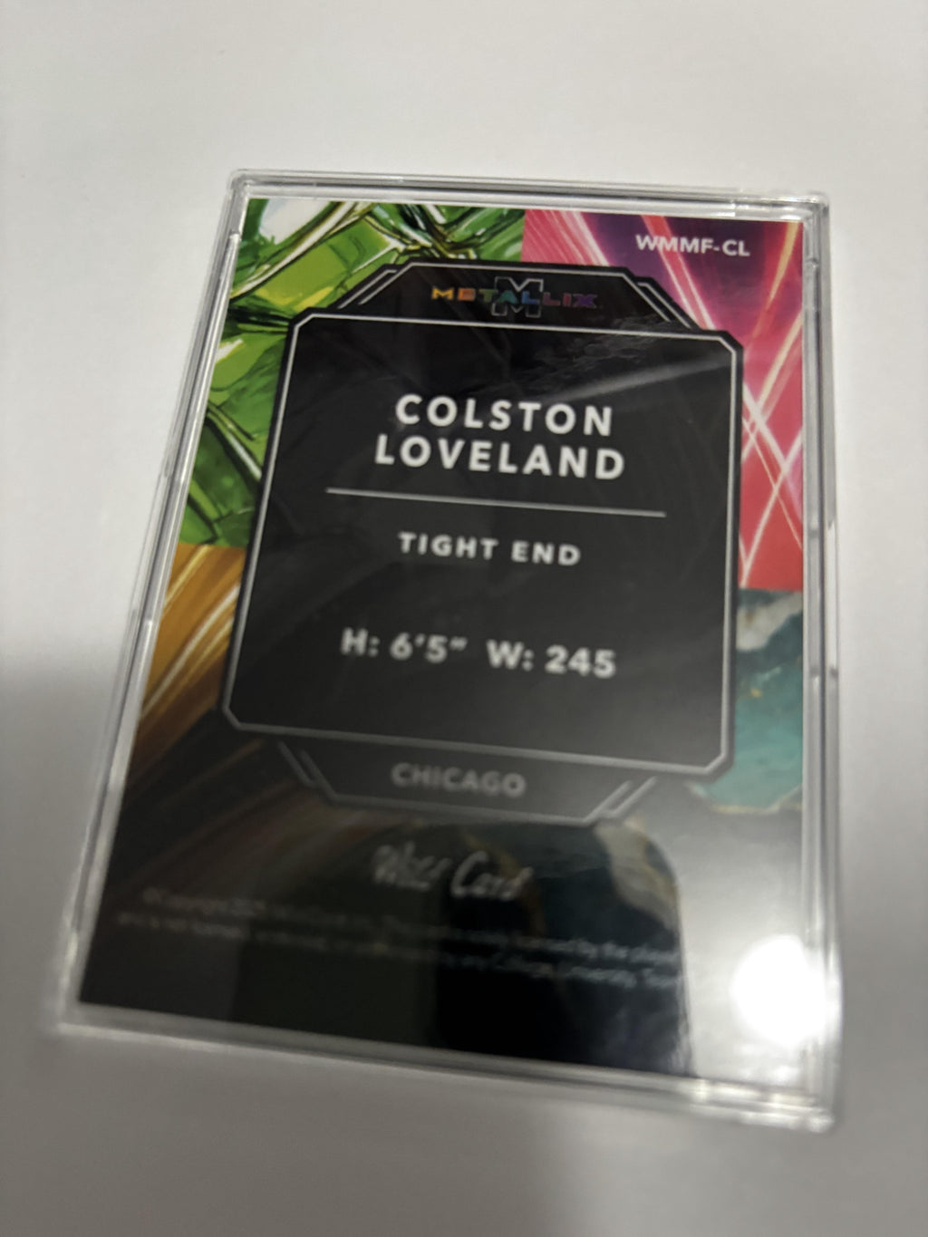 2025 Wild Card Metallix COLSTON LOVELAND Black Swirl 1/1 One of One Michigan TE