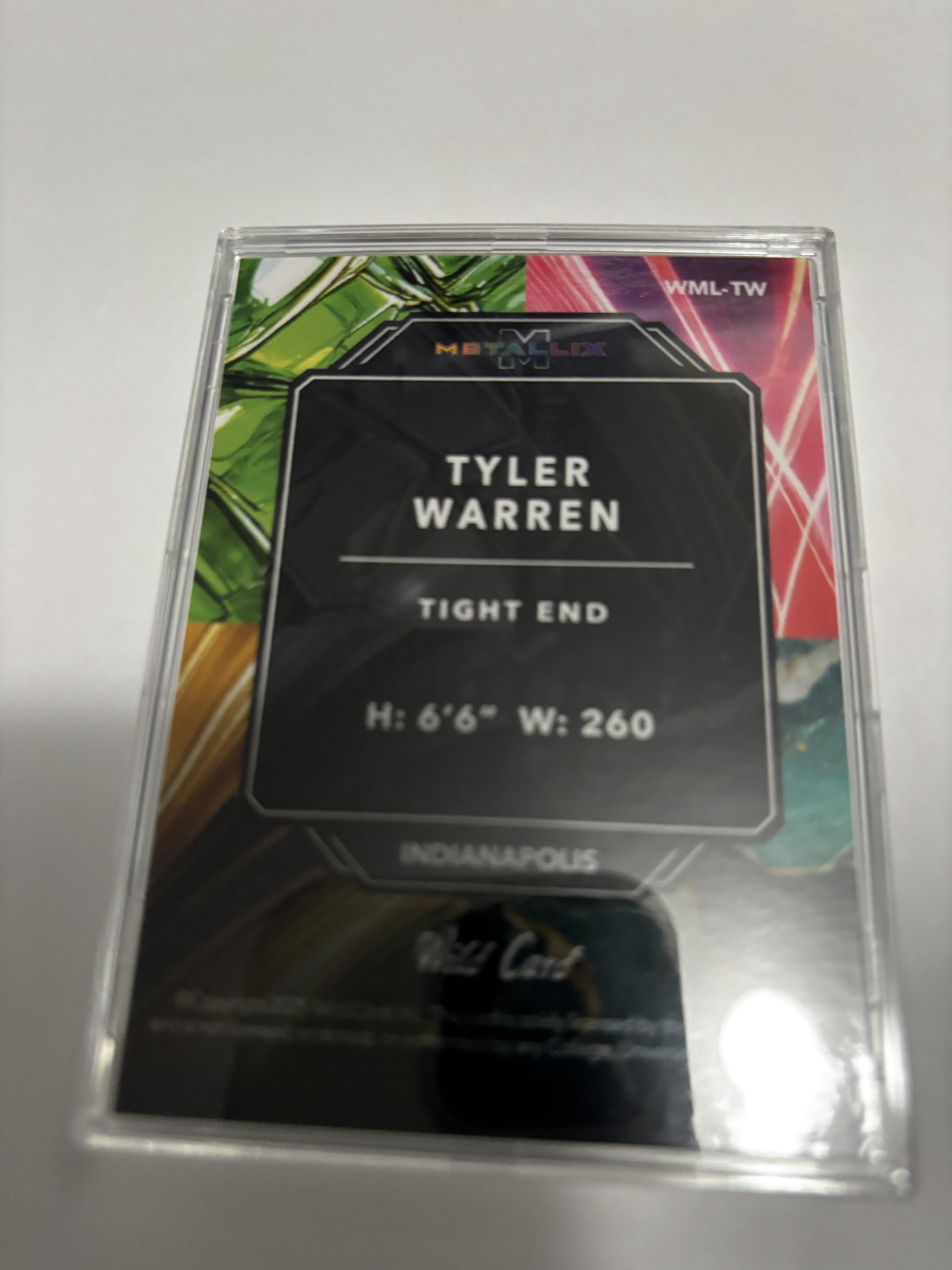 2025 Wild Card Metallix TYLER WARREN Blue Shard Holo /10 Rookie TE Penn State