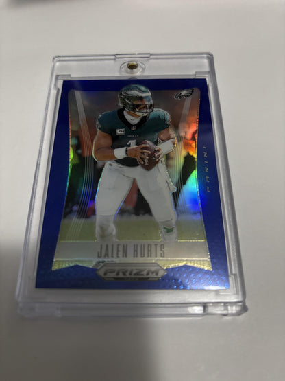2024 Panini Prizm Deca JALEN HURTS Blue Prizm /149 Eagles QB Rare Parallel