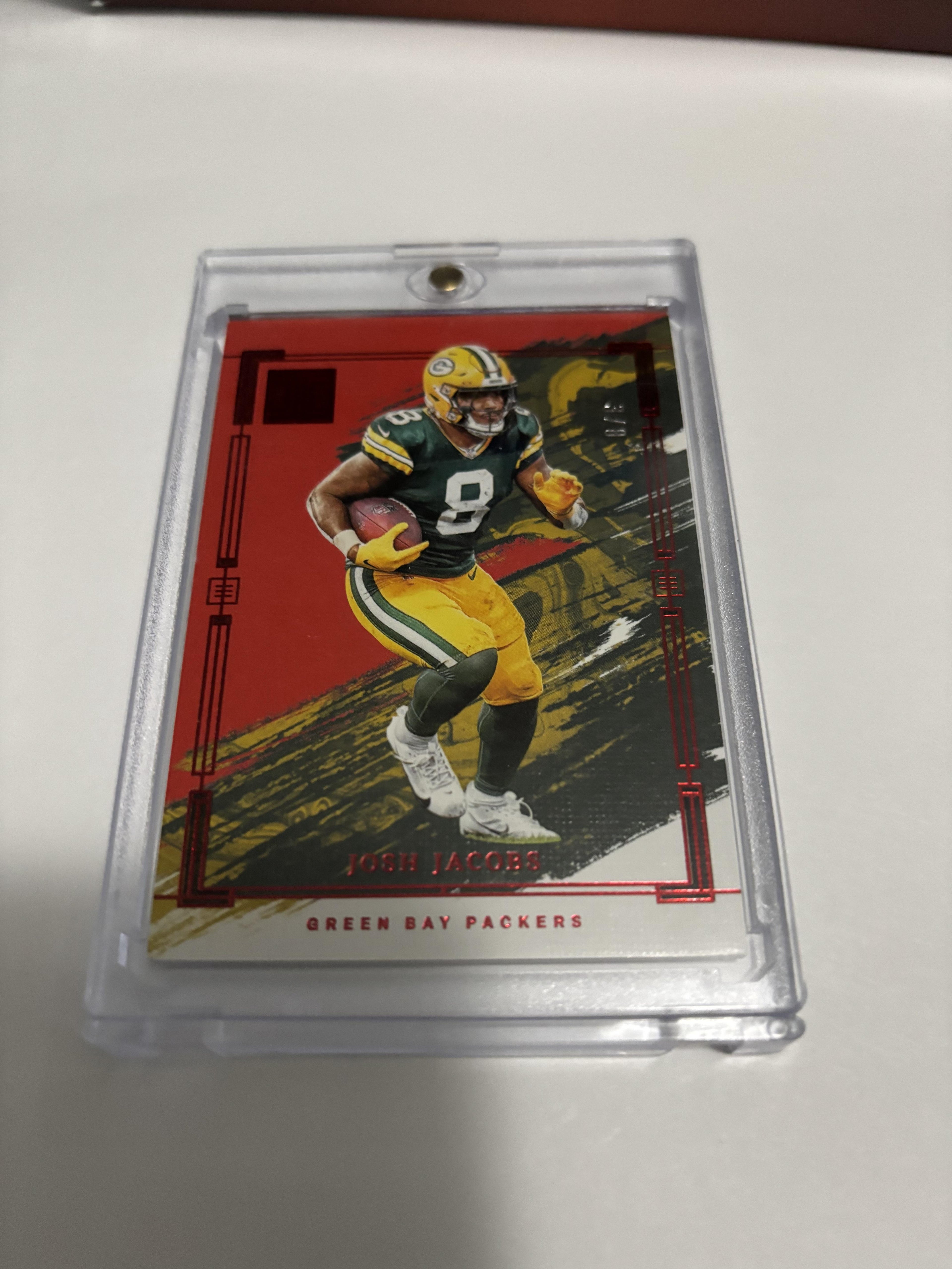 2024 Panini Impeccable Josh Jacobs Ruby Red /8 Packers SSP Rare Low # Numbered