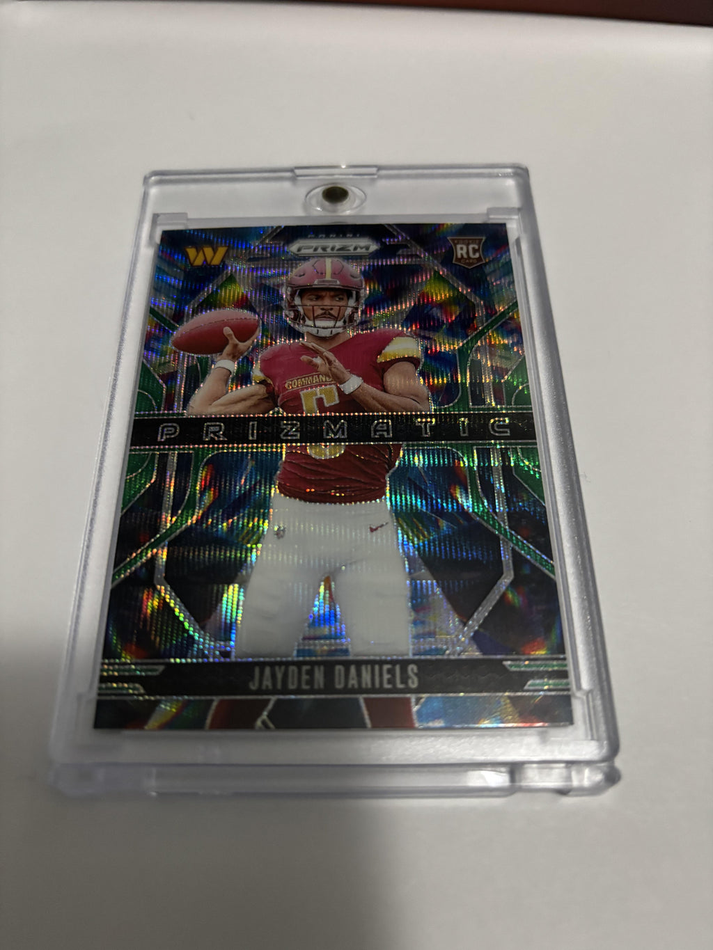 2024 Panini Prizm Jayden Daniels Prizmatic Insert Silver Prizm RC Rookie Wash