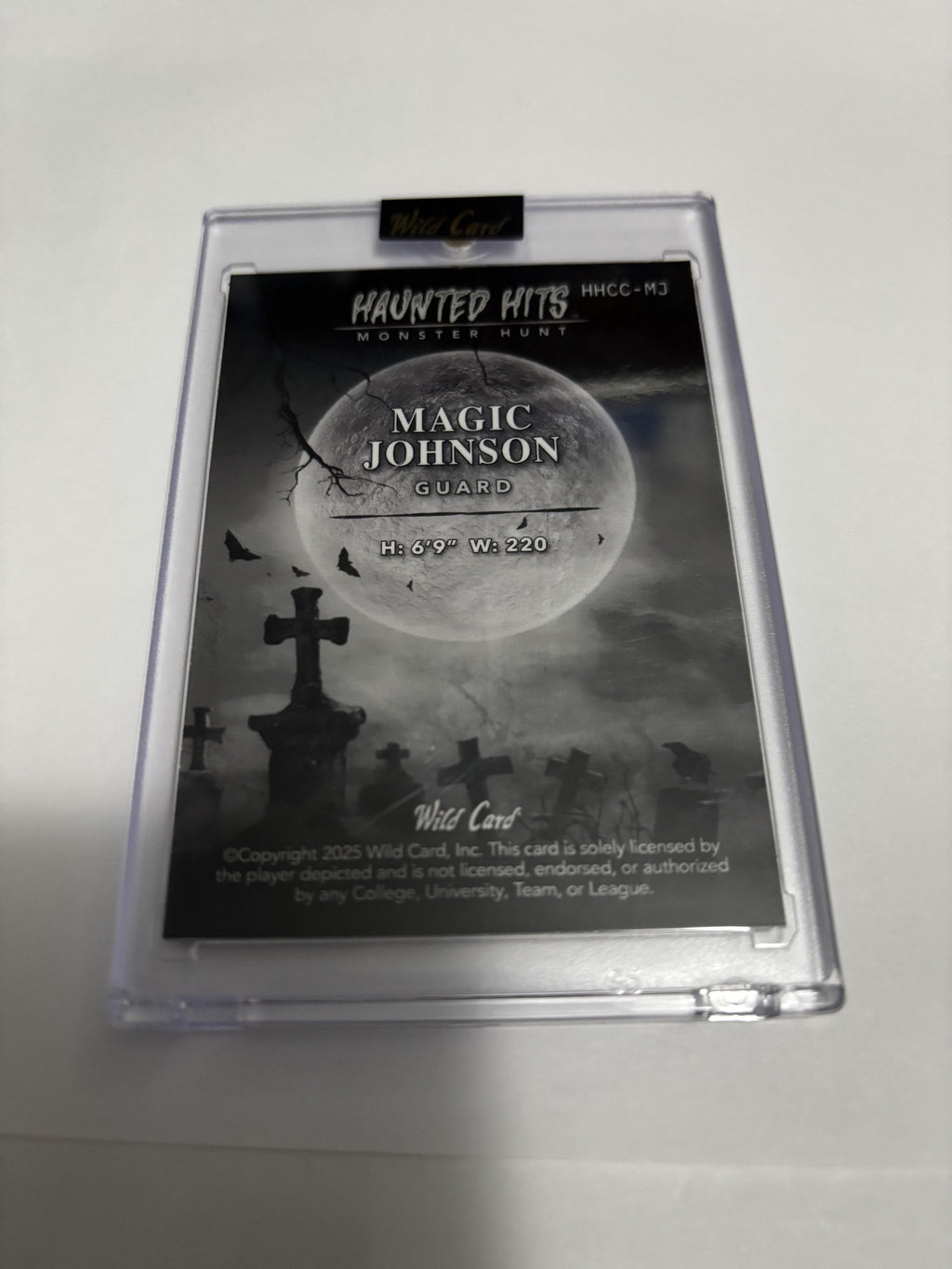 2025 Wild Card Haunted Hits Monster Hunt Magic Johnson Green Shimmer /3 Lakers