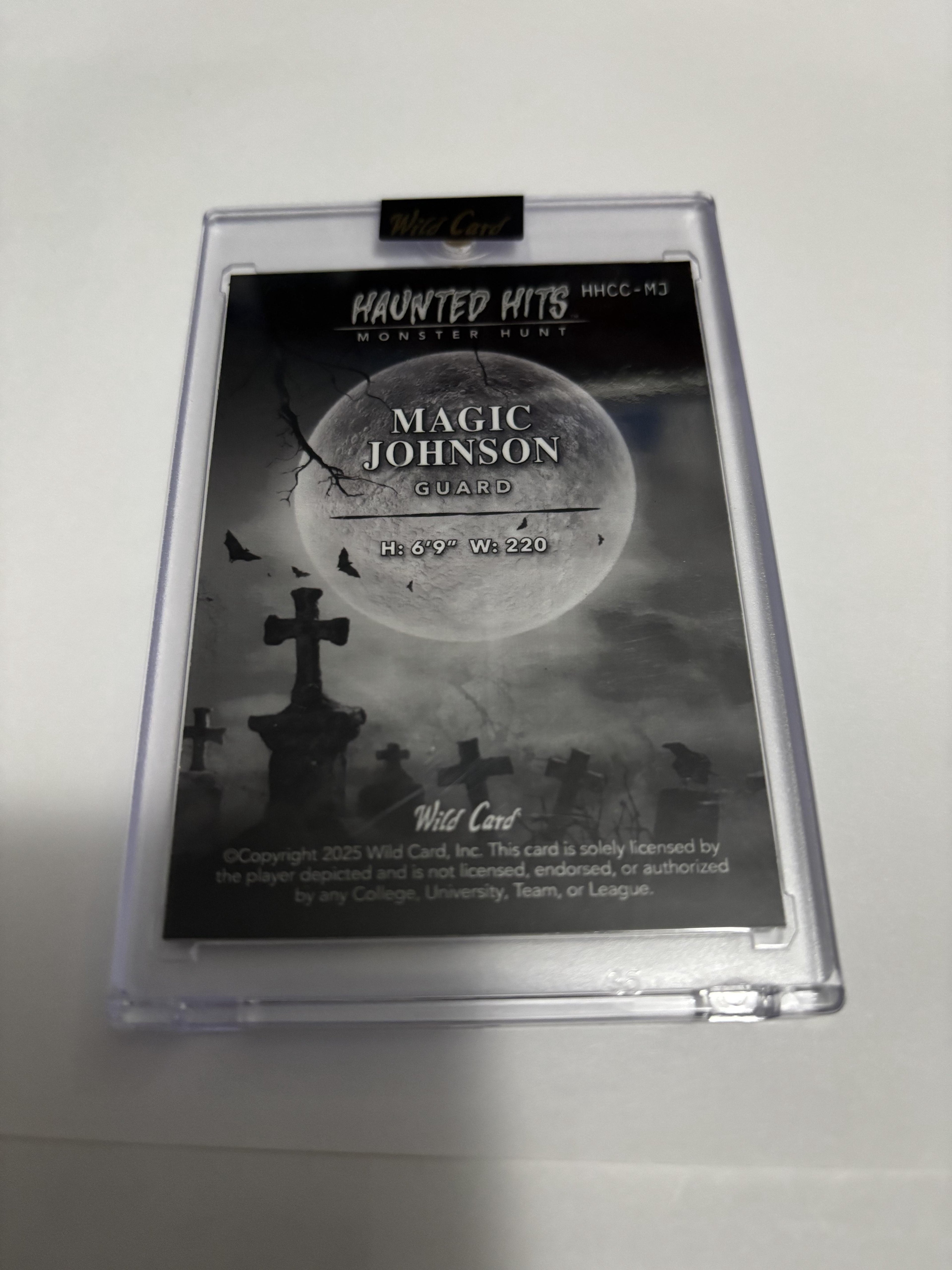 2025 Wild Card Haunted Hits Monster Hunt Magic Johnson Green Shimmer /3 Lakers