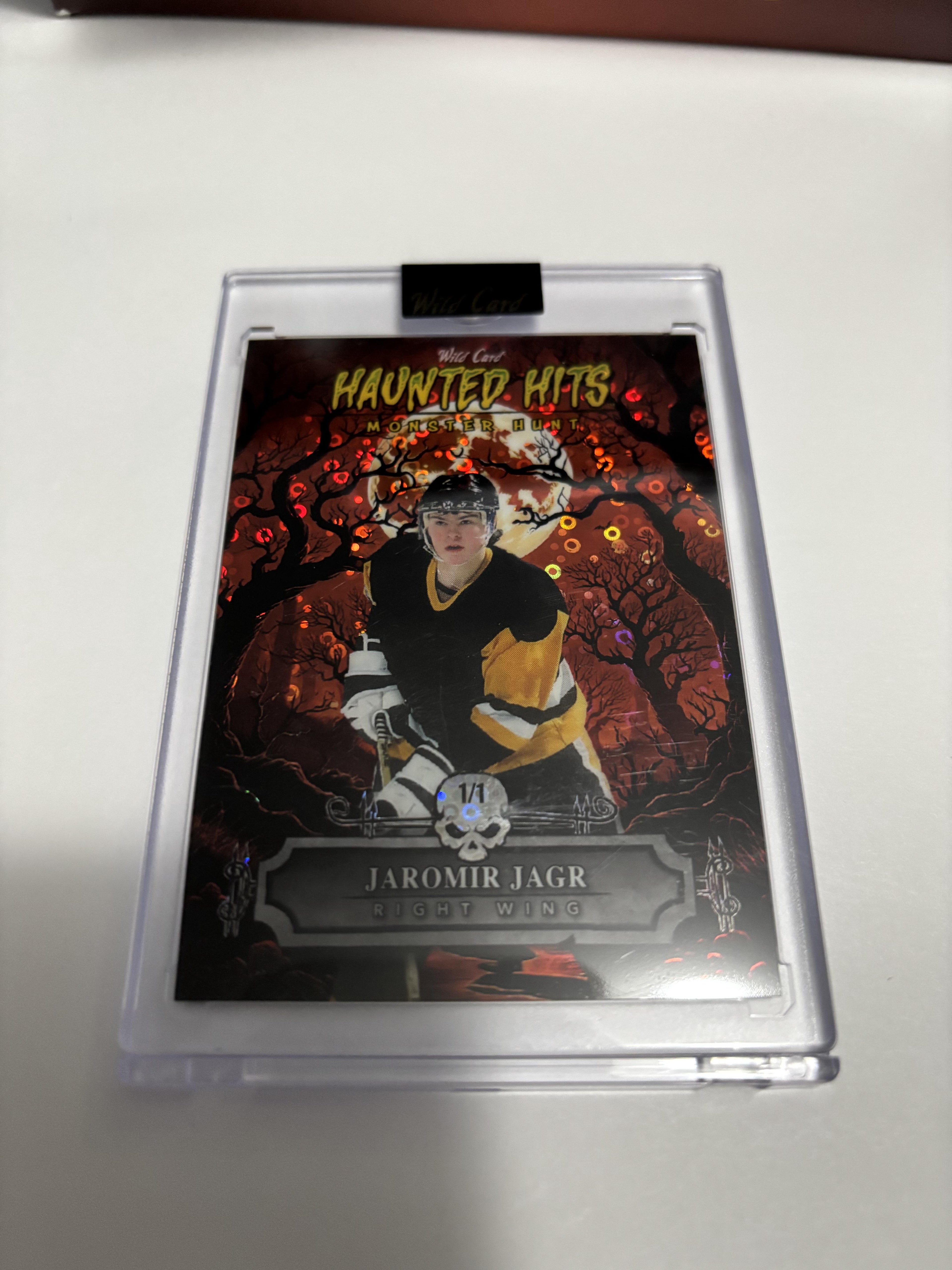 2025 Wild Card Haunted Hits Monster Hunt Jaromir Jagr 1/1 One of One SSP Legend