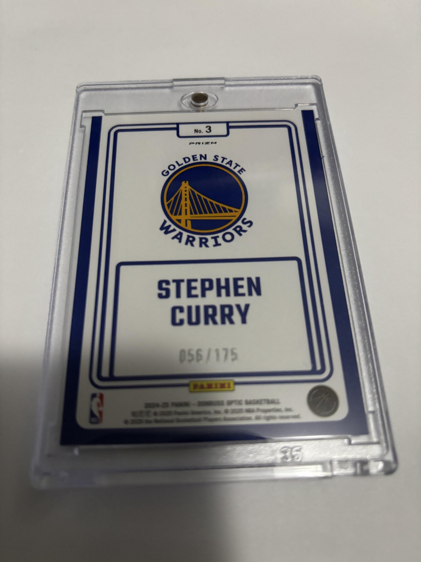 2023-24 Donruss Optic Winner Stays Stephen Curry Blue Prizm /175 Warriors #16