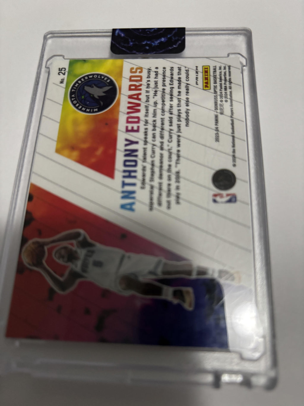 2023-24 Donruss Optic Anthony Edwards Phazes SSP Case Hit #25 Timberwolves Rare