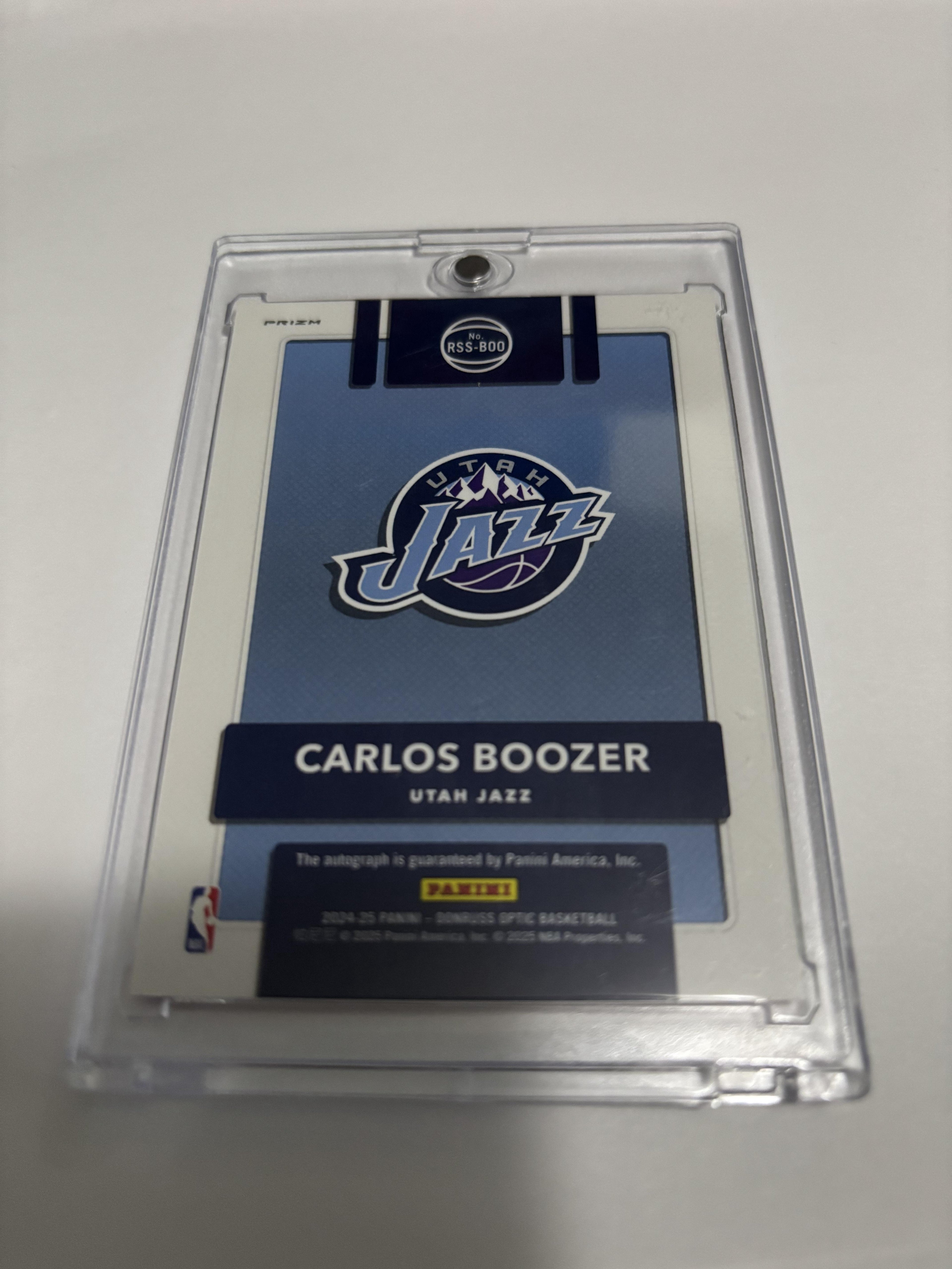 2024-25 Donruss Optic Retro Series Signatures Carlos Boozer Red Auto Jazz Rare