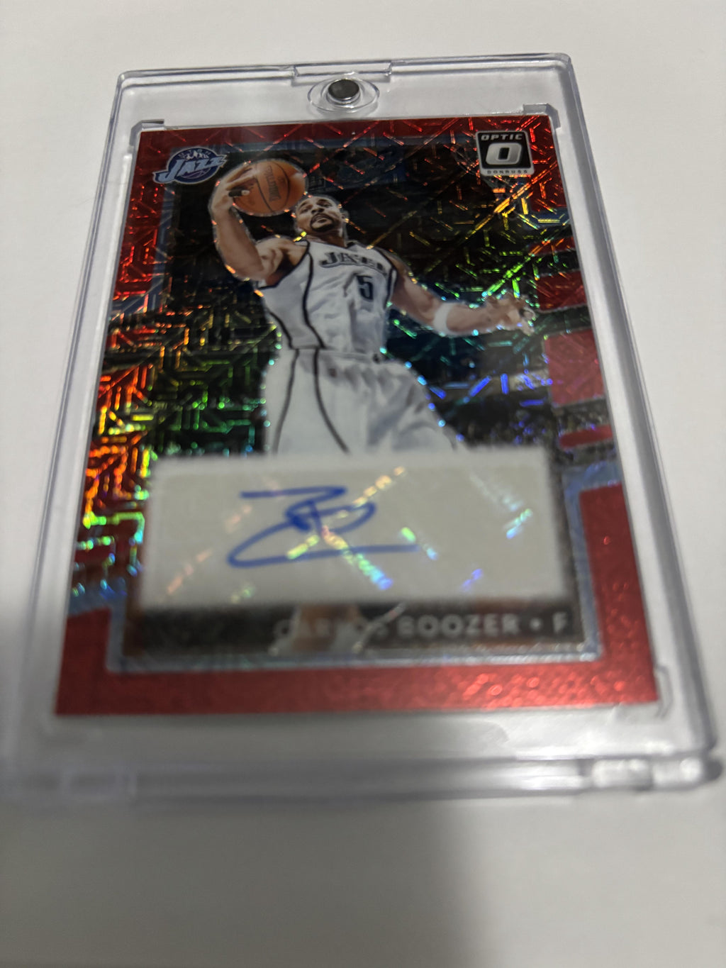 2024-25 Donruss Optic Retro Series Signatures Carlos Boozer Red Auto Jazz Rare