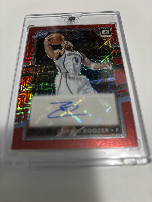 2024-25 Donruss Optic Retro Series Signatures Carlos Boozer Red Auto Jazz Rare