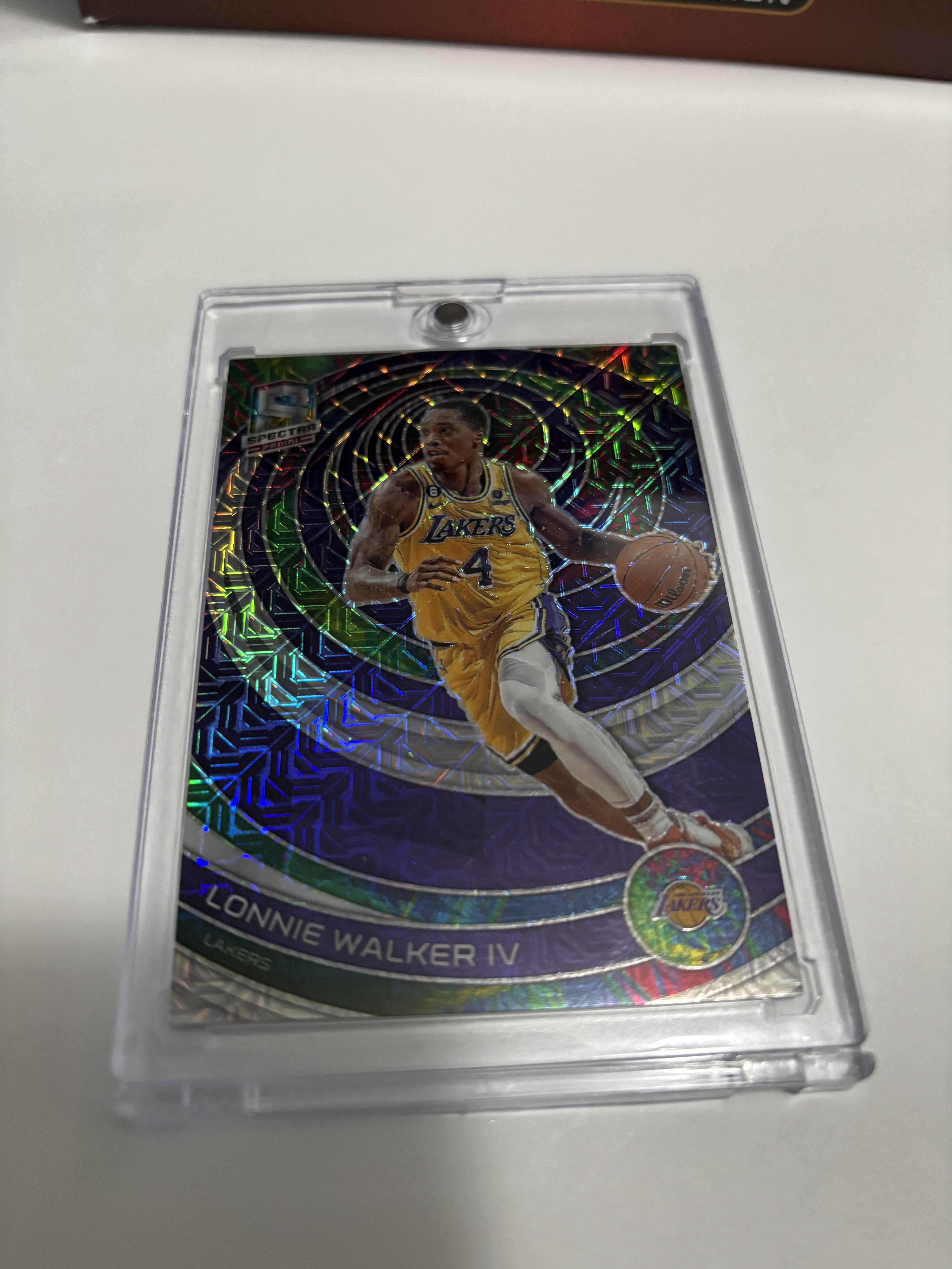 2022-23 Panini Spectra Lonnie Walker IV Meta Prizm /25 #132 Lakers SSP Rare