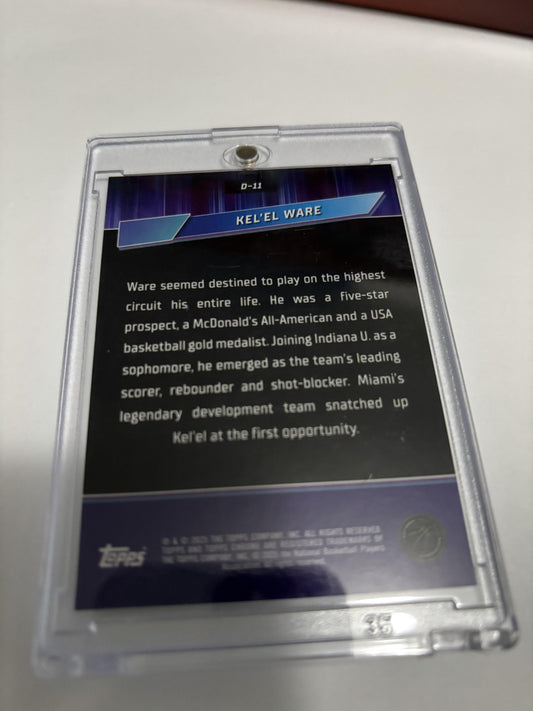 2025 Topps Chrome Kel'el Ware Destiny Insert Red/Black? Refractor /10 RC SP