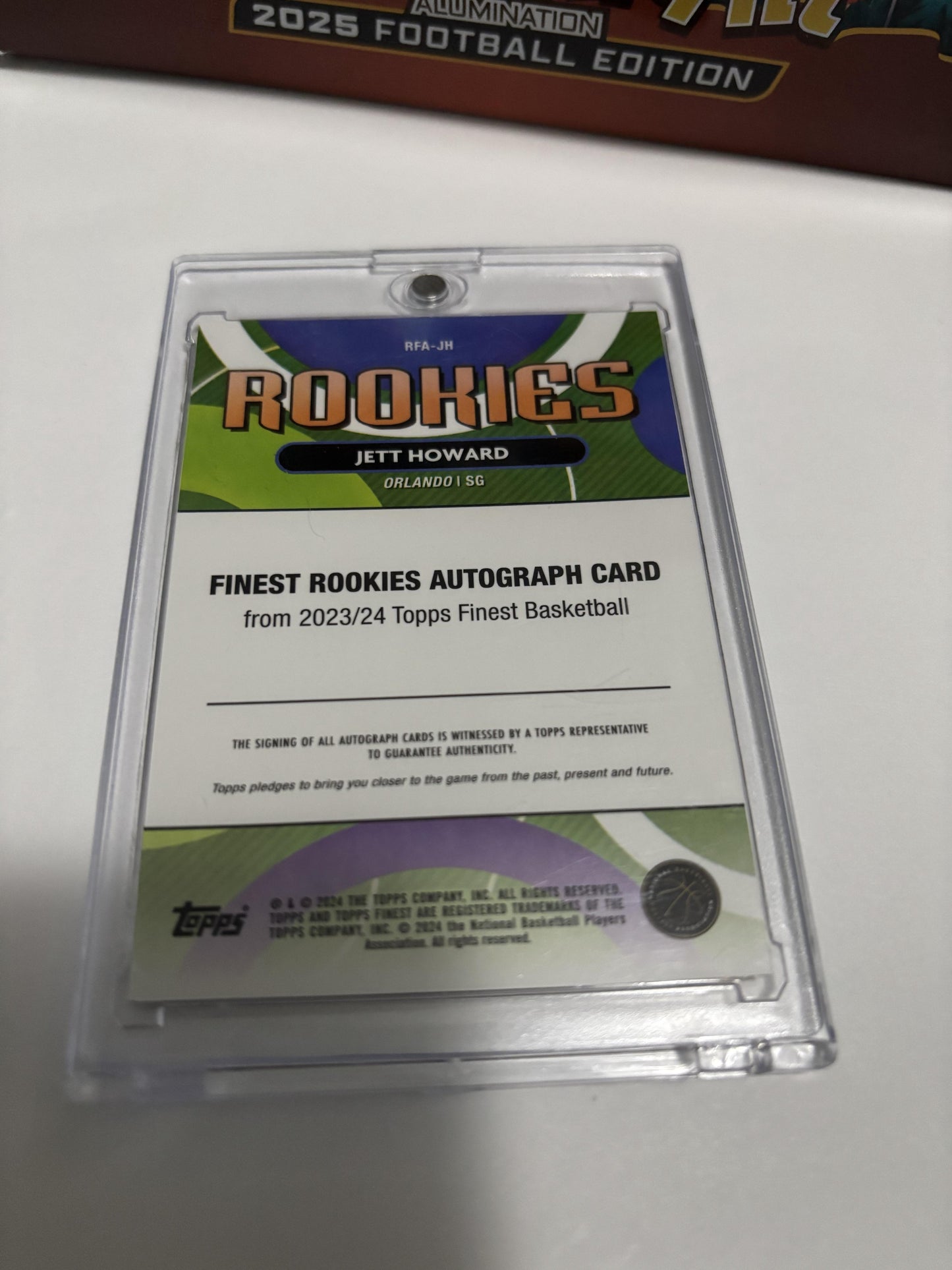 2023-24 Topps Finest Jett Howard Rookie Autograph Gold Refractor /50 RC #RFA-JH