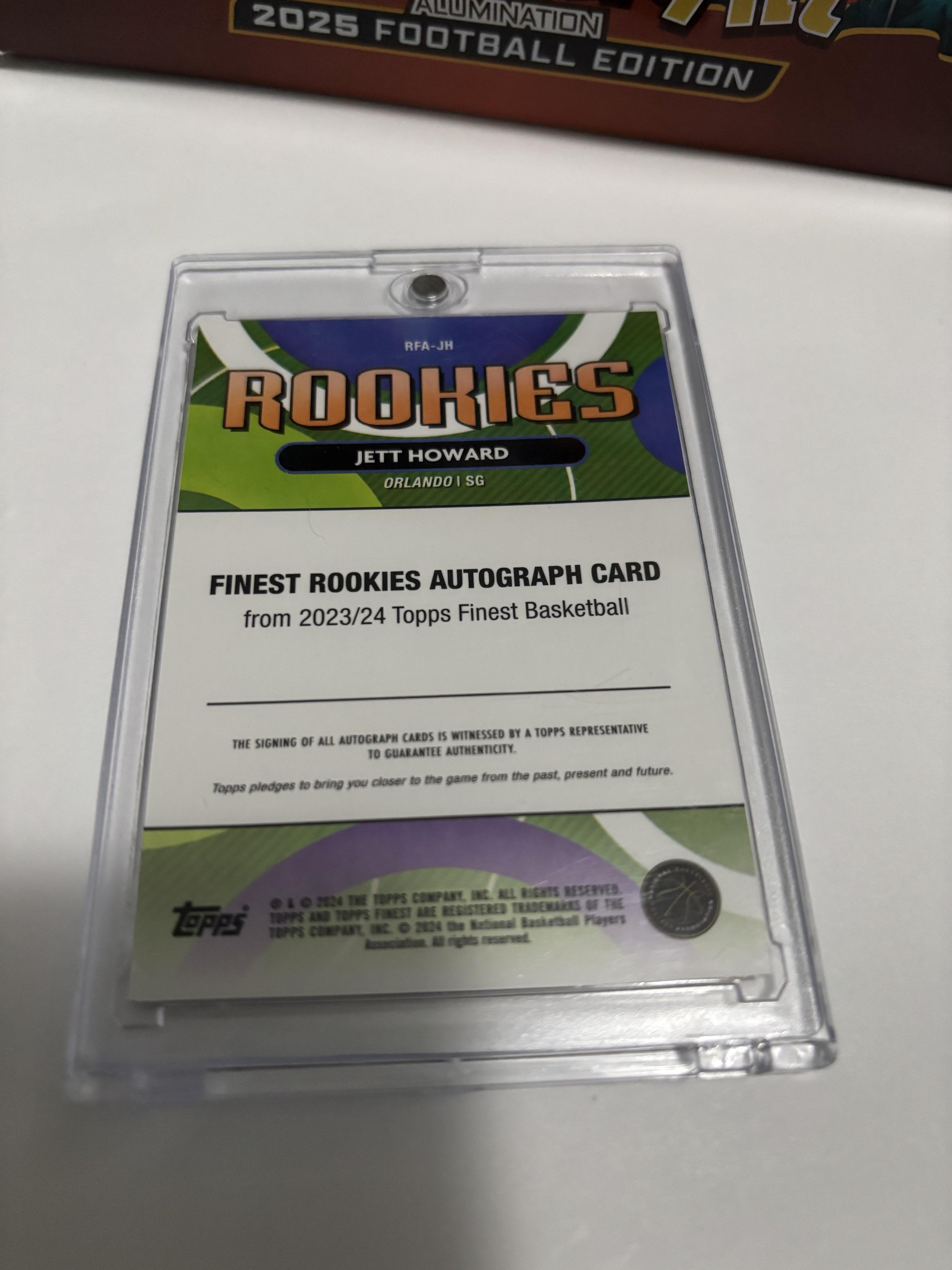 2023-24 Topps Finest Jett Howard Rookie Autograph Gold Refractor /50 RC #RFA-JH