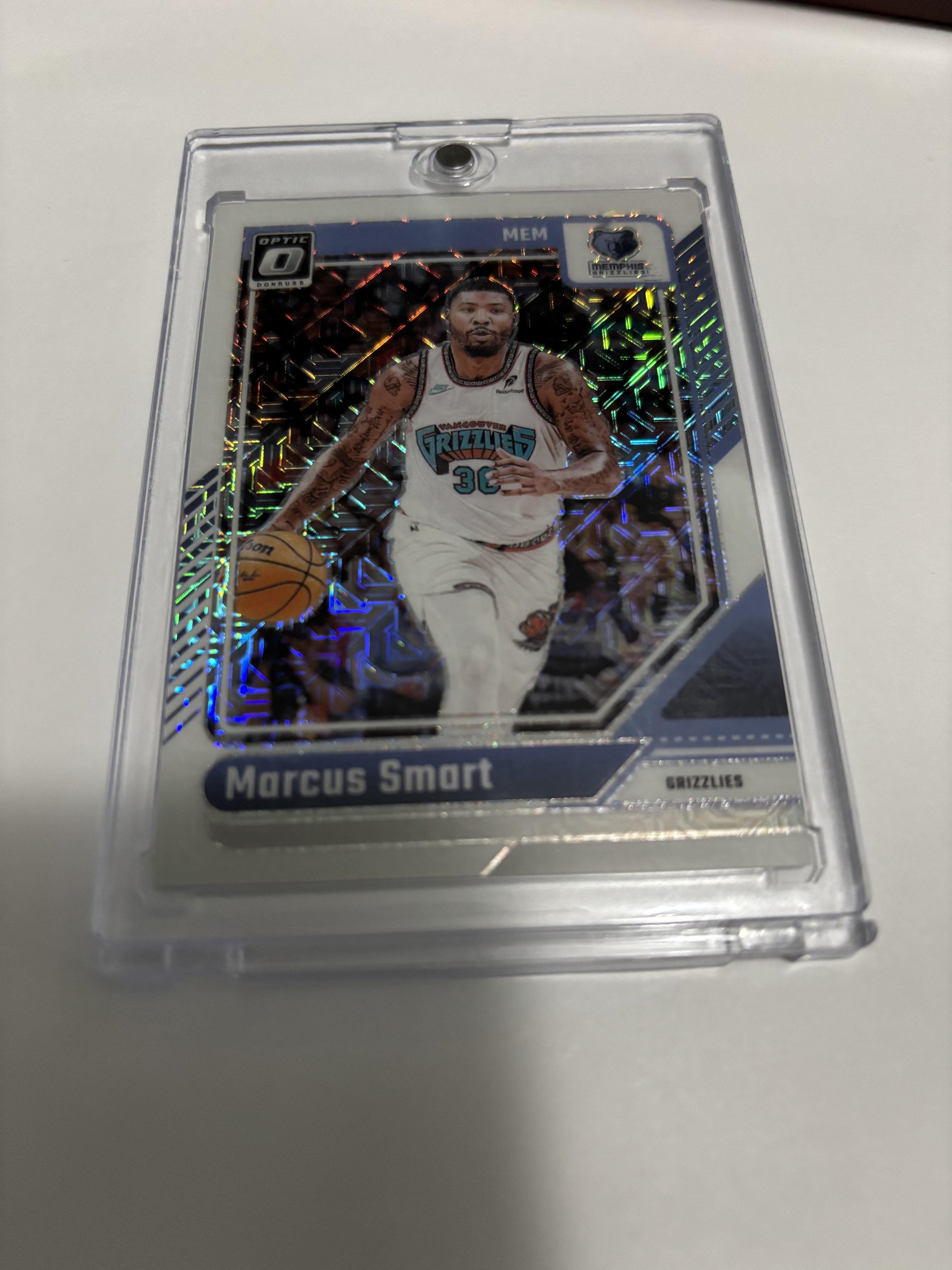 2024-25 Donruss Optic Marcus Smart Choice White Mojo /48 #213 Grizzlies Rare