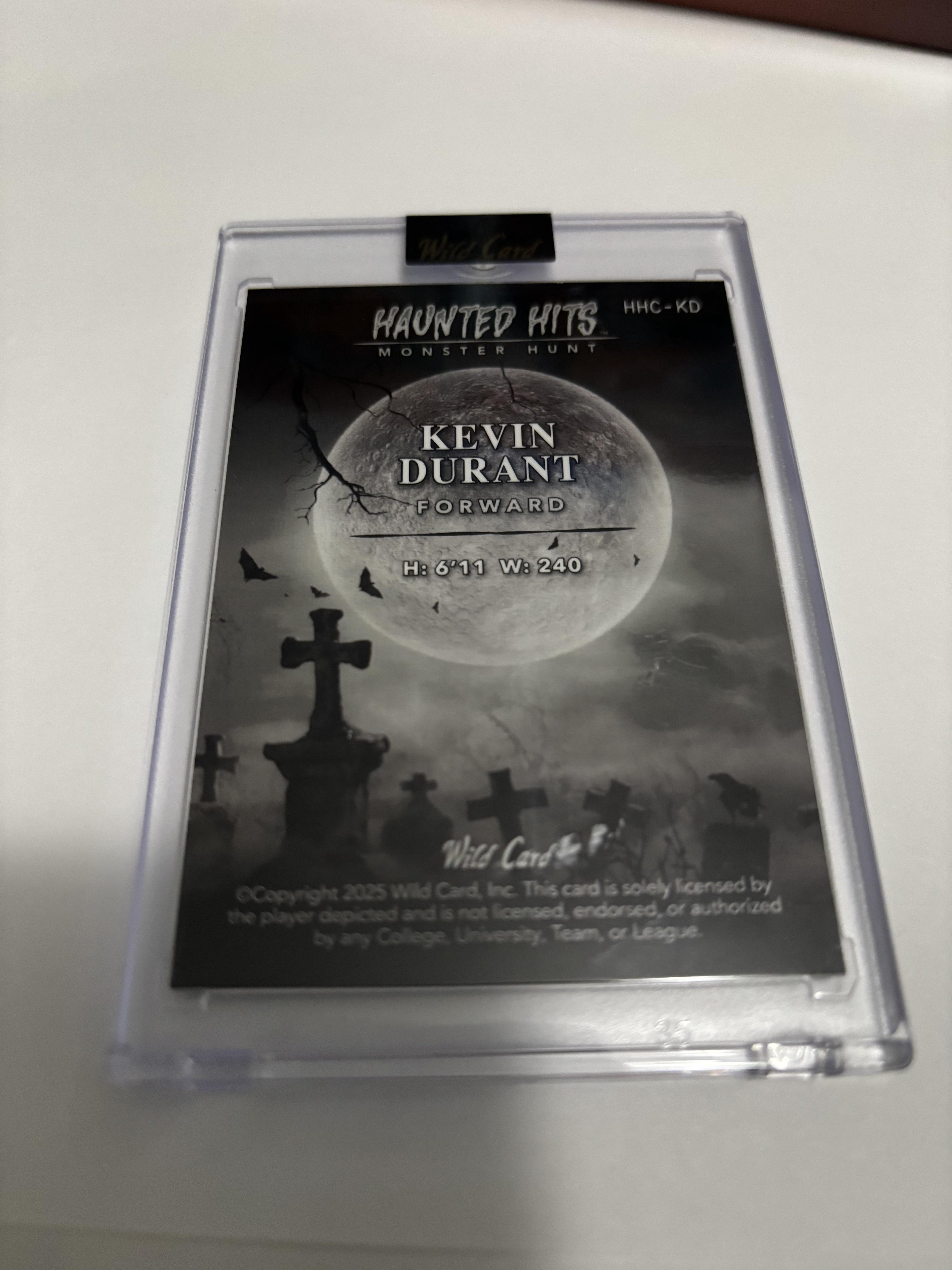 2025 Wild Card Haunted Hits Kevin Durant Monster Hunt Green Foil /3 SSP Rare KD