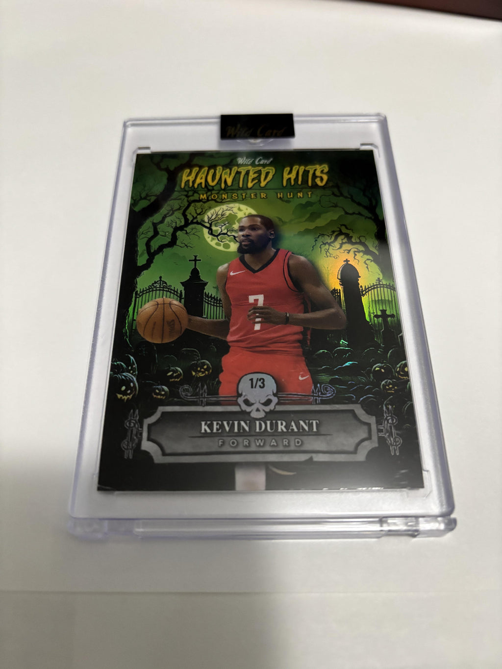 2025 Wild Card Haunted Hits Kevin Durant Monster Hunt Green Foil /3 SSP Rare KD