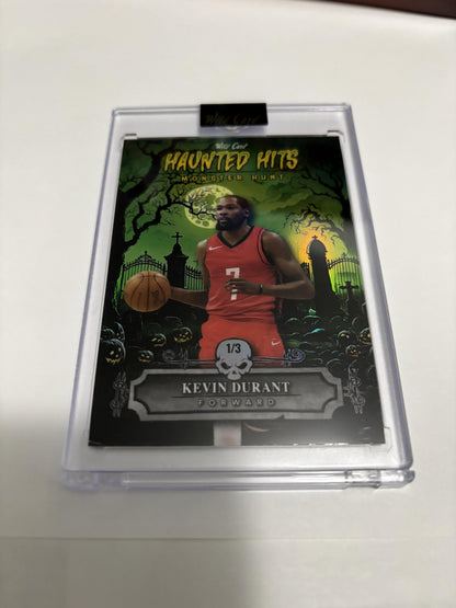 2025 Wild Card Haunted Hits Kevin Durant Monster Hunt Green Foil /3 SSP Rare KD