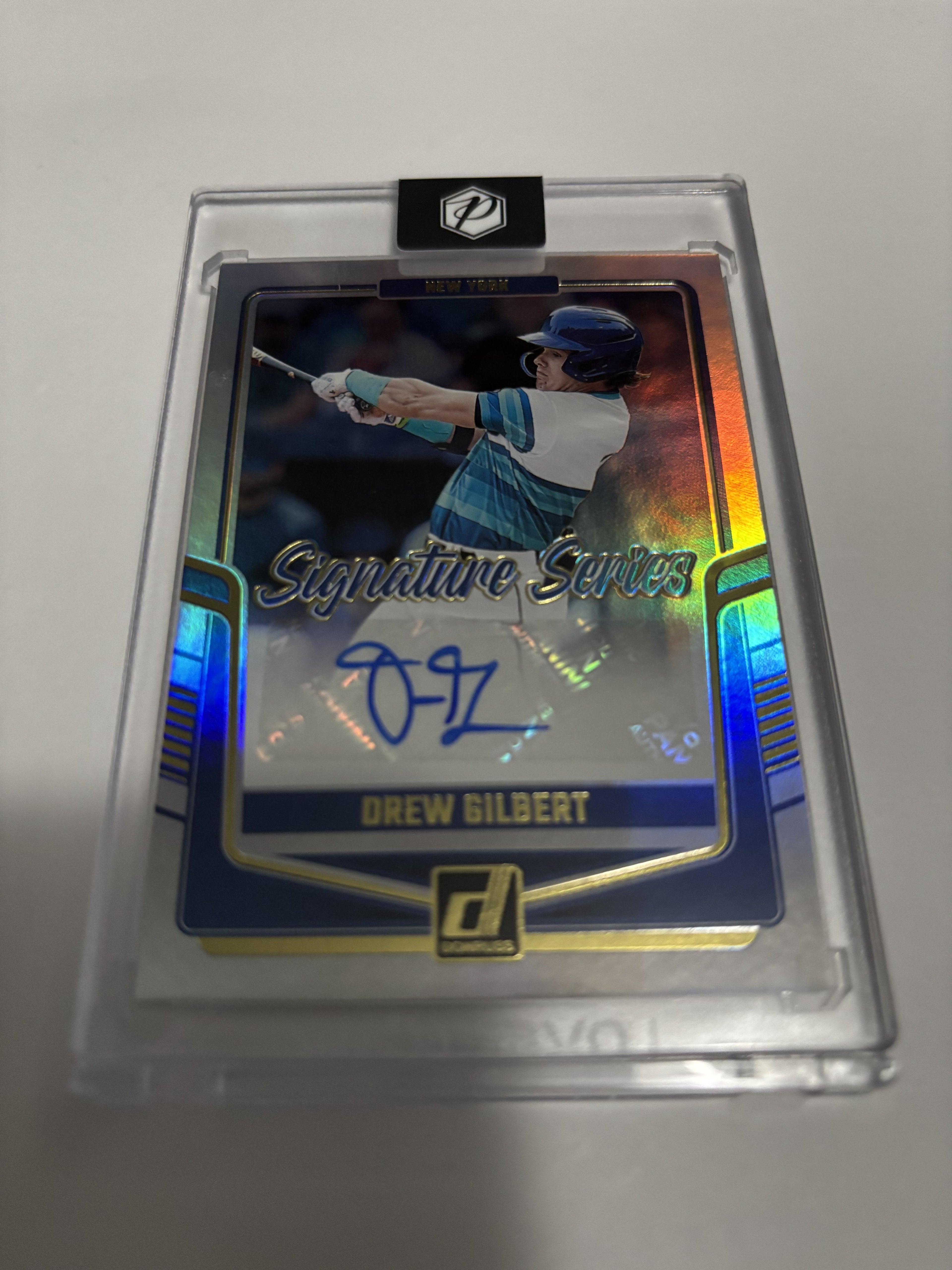 2024 Donruss Drew Gilbert Signature Series Auto Holographic Foil Mets Prospect