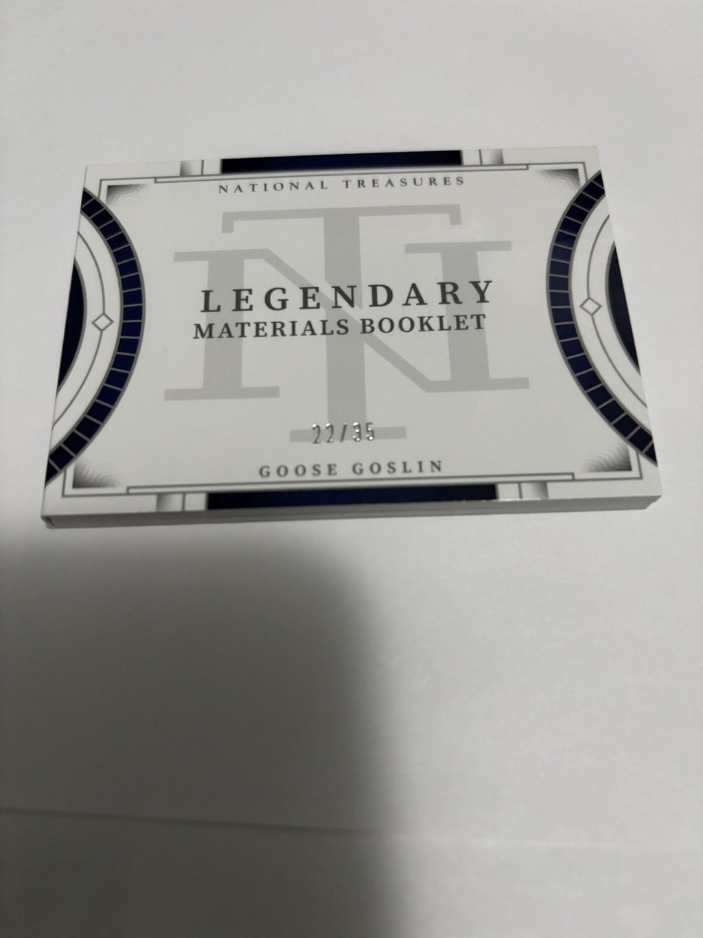 2024 National Treasures Goose Goslin Legendary Materials Booklet Dual Bat /35