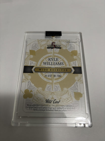 2025 Wild Card 5 Card Draw Kyle Williams Joker 1/1 One of One WR Wash State RC