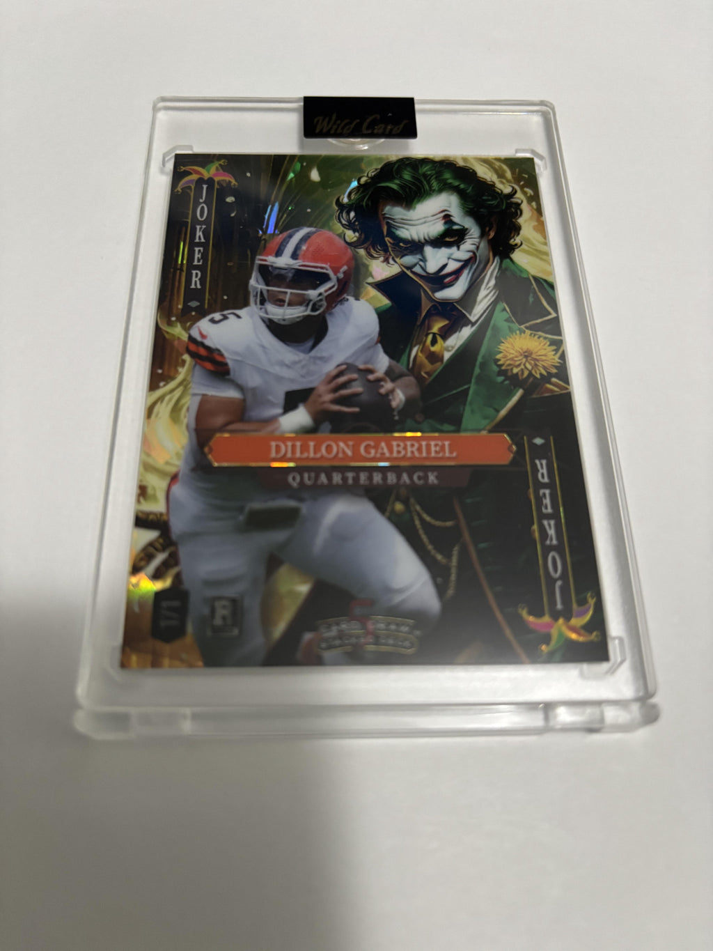 2025 Wild Card 5 Card Draw Dillon Gabriel Joker 1/1 One of One QB Oregon Ducks