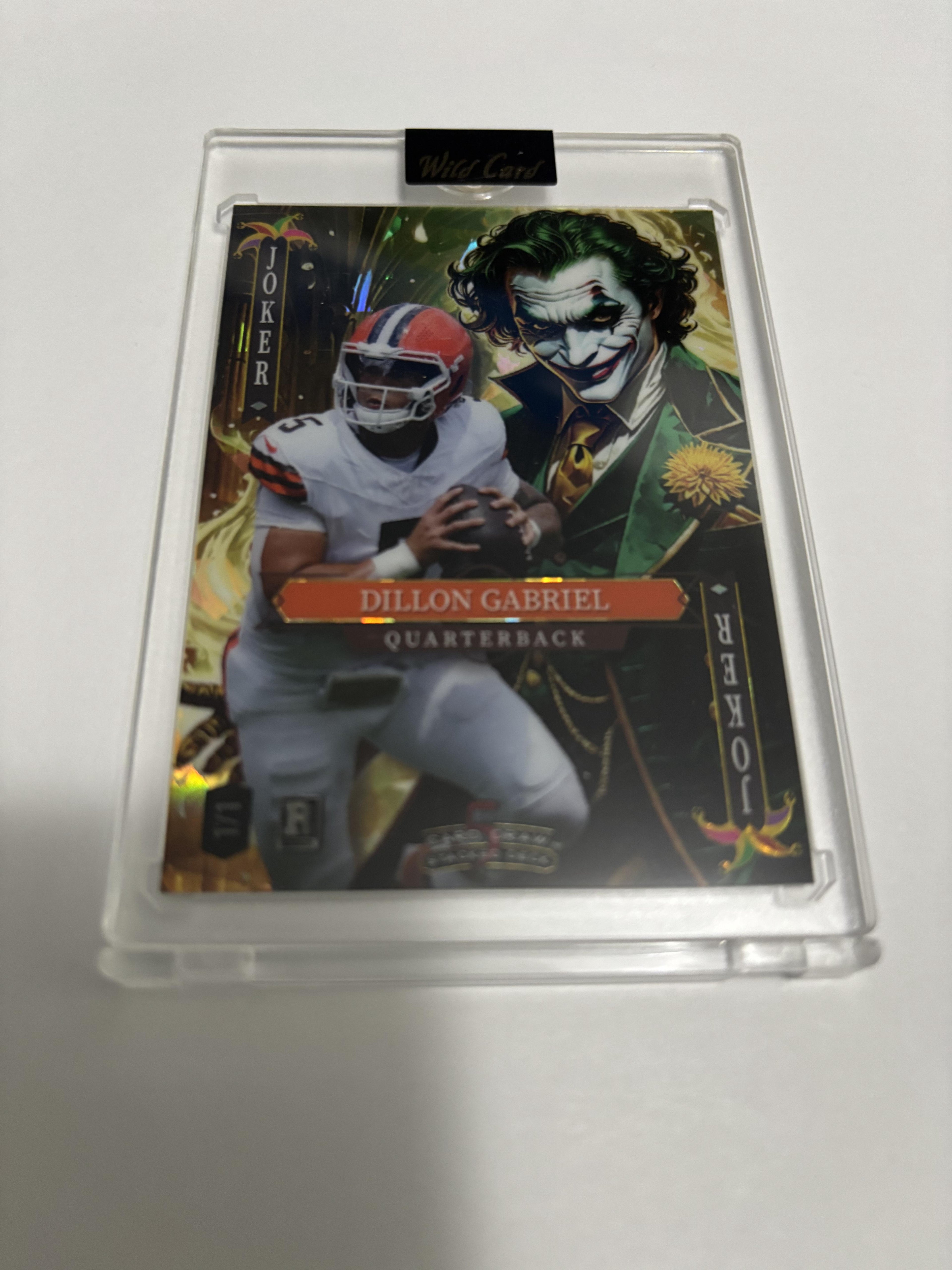 2025 Wild Card 5 Card Draw Dillon Gabriel Joker 1/1 One of One QB Oregon Ducks