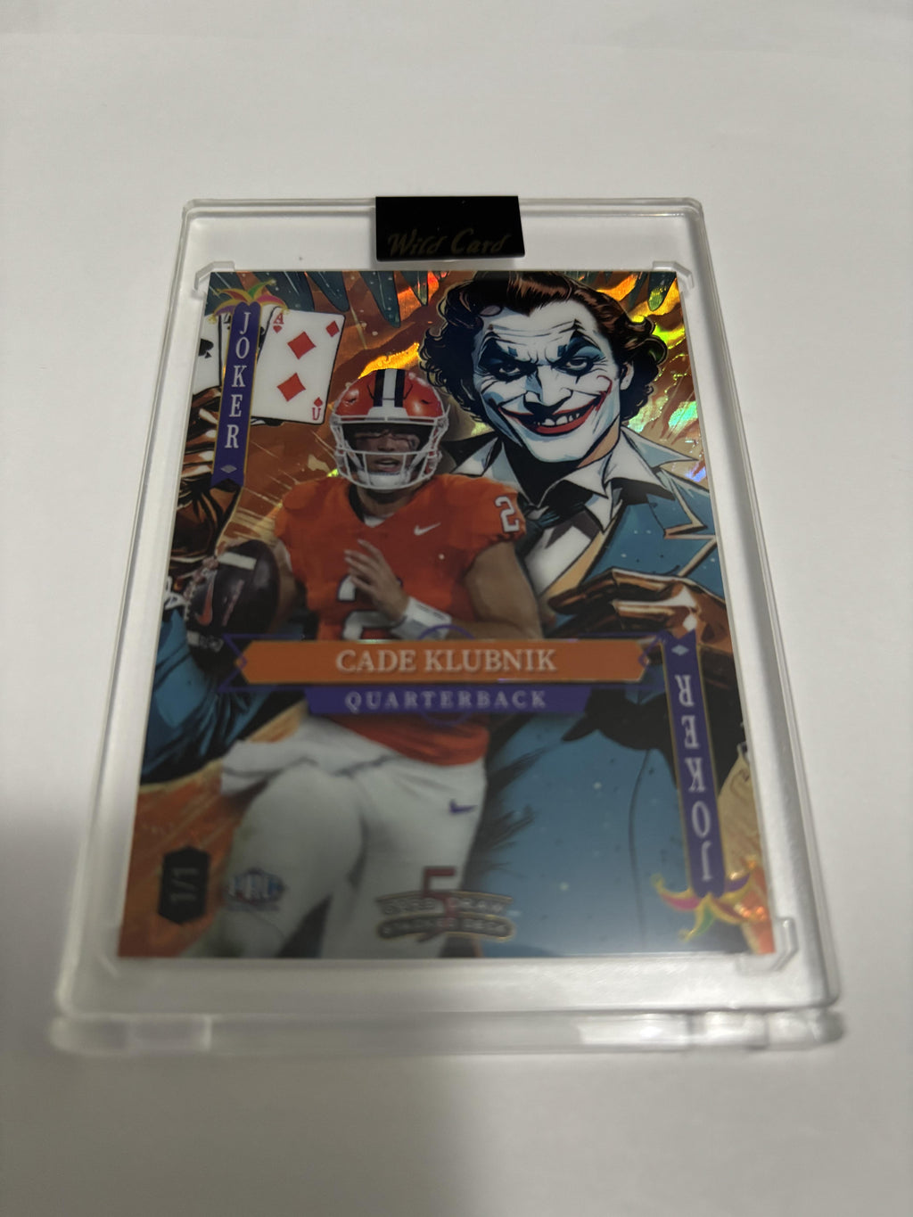 2025 Wild Card 5 Card Draw Cade Klubnik Joker 1/1 One of One Rookie QB Clemson