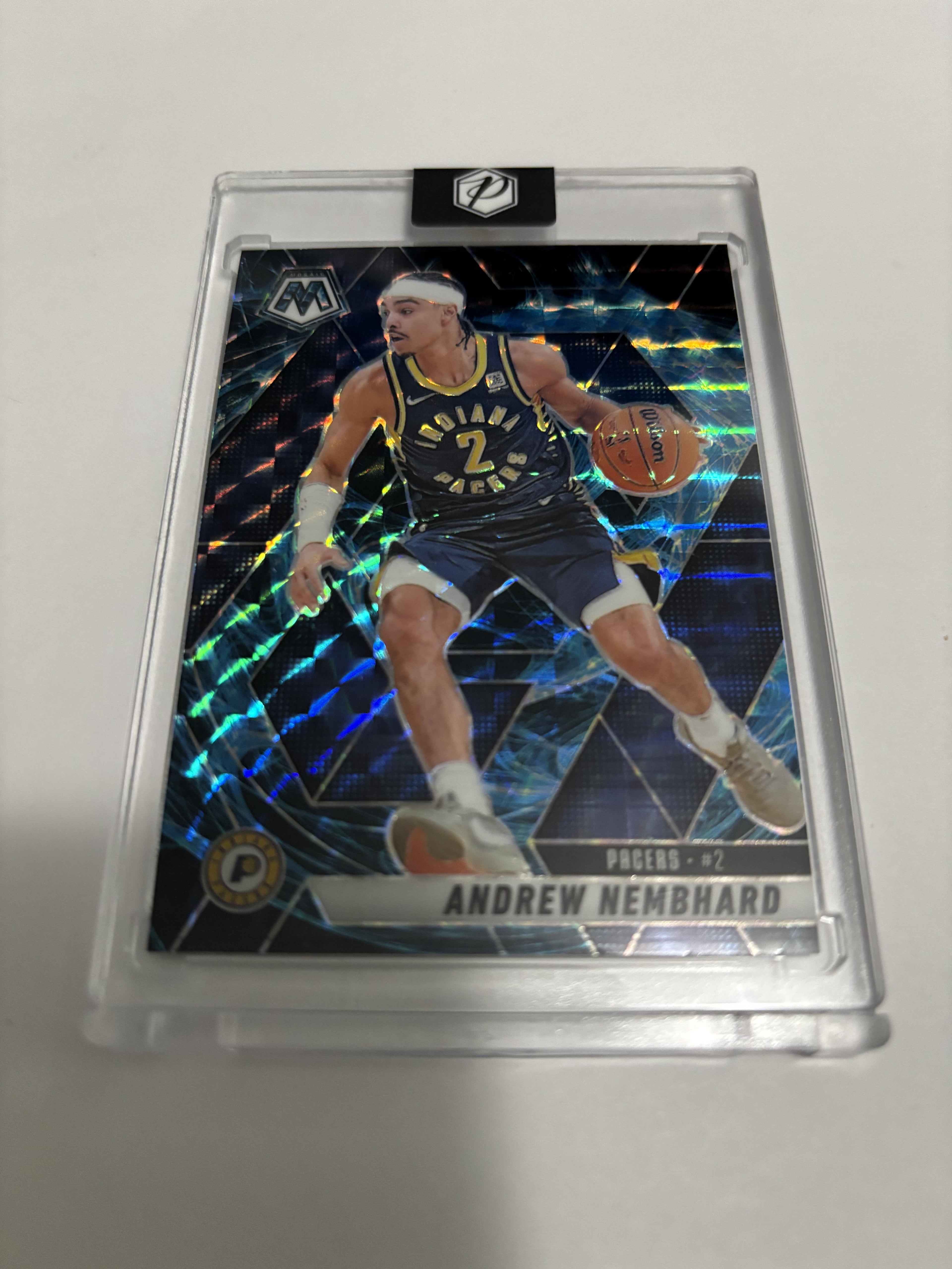 2024-25 Panini Mosaic Andrew Nembhard Genesis SSP Short Print Rare Prizm Pacers