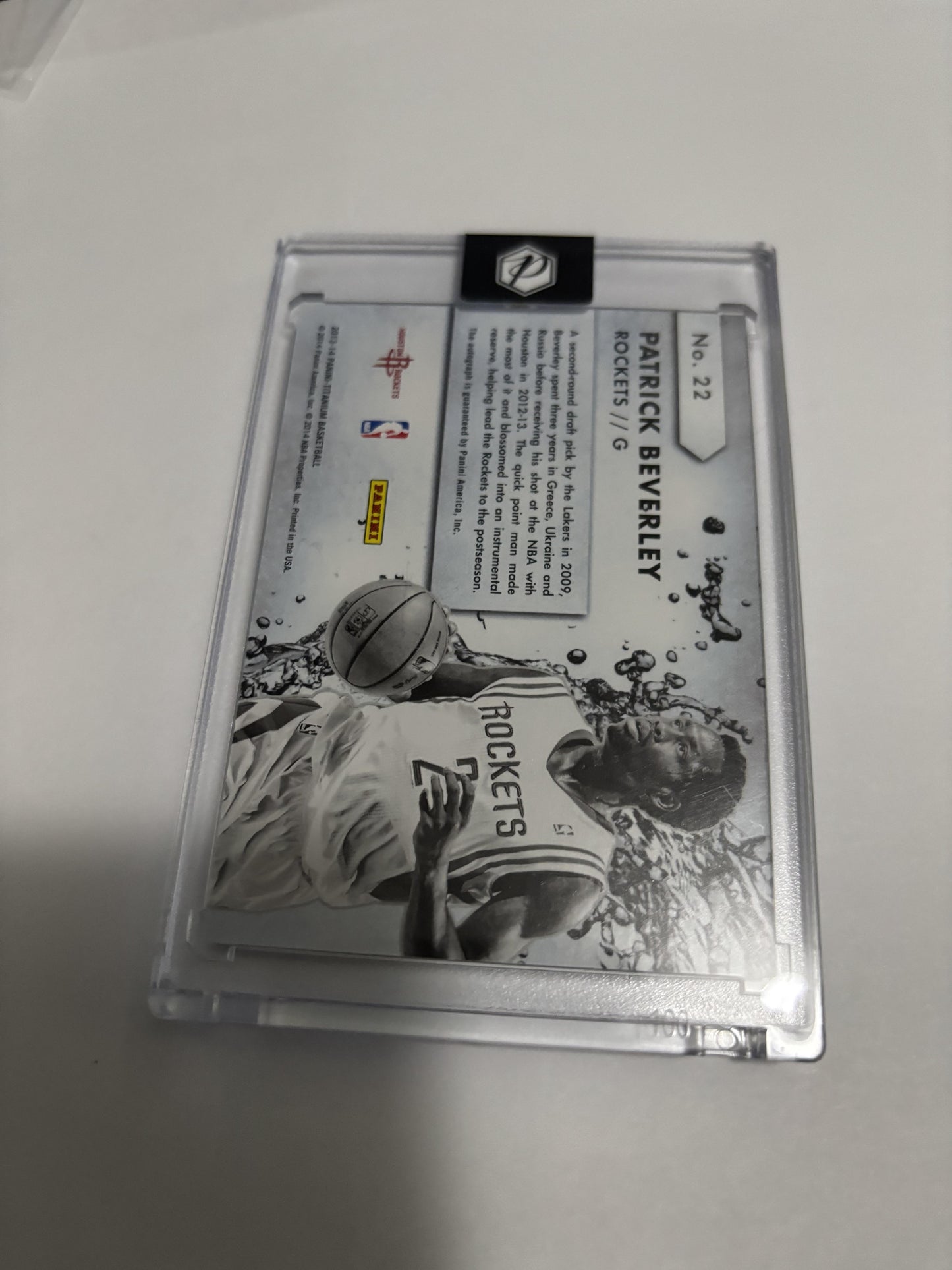 2013-14 Panini Titanium Patrick Beverley New Wave Signatures Auto Rockets