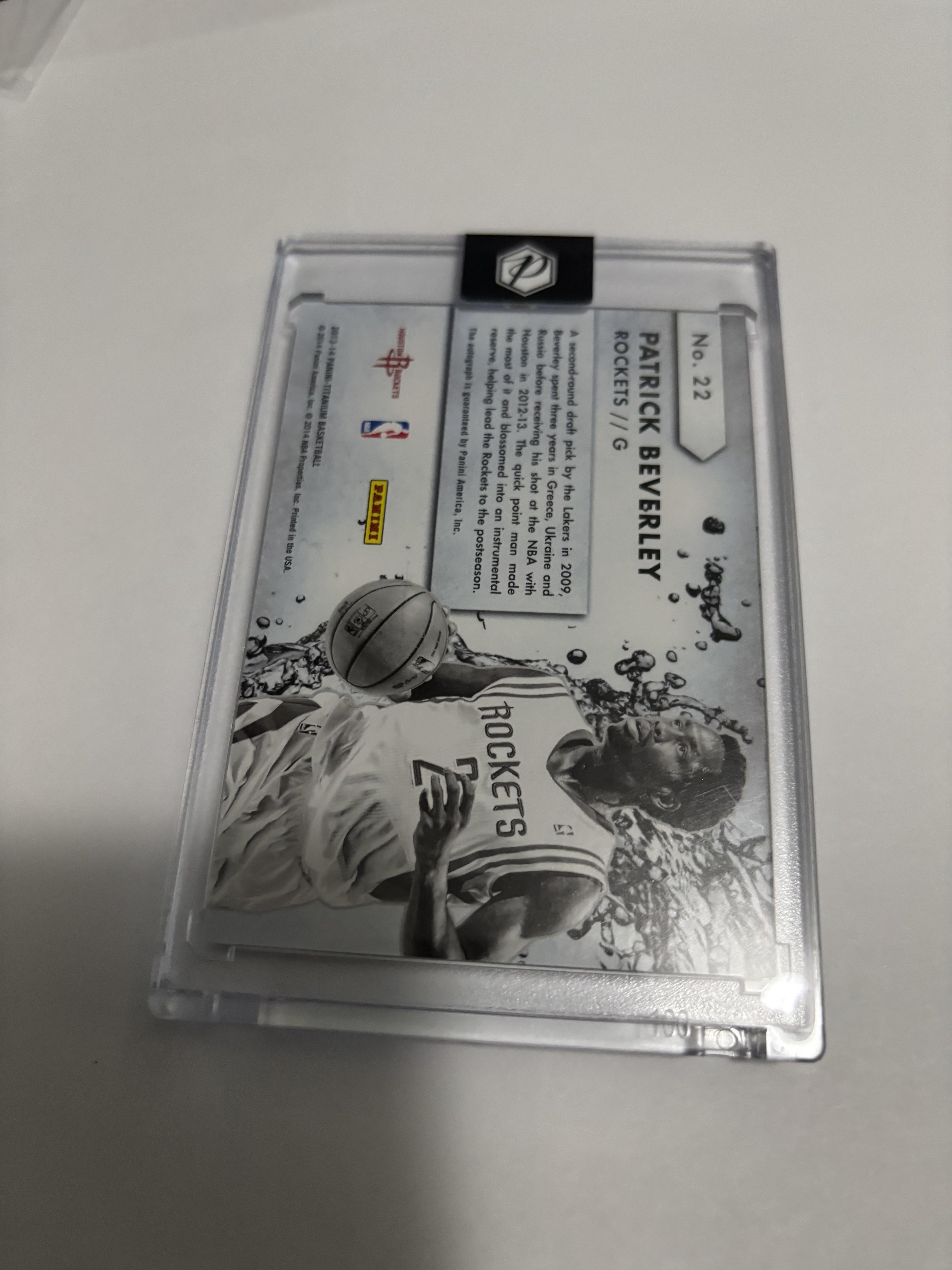 2013-14 Panini Titanium Patrick Beverley New Wave Signatures Auto Rockets