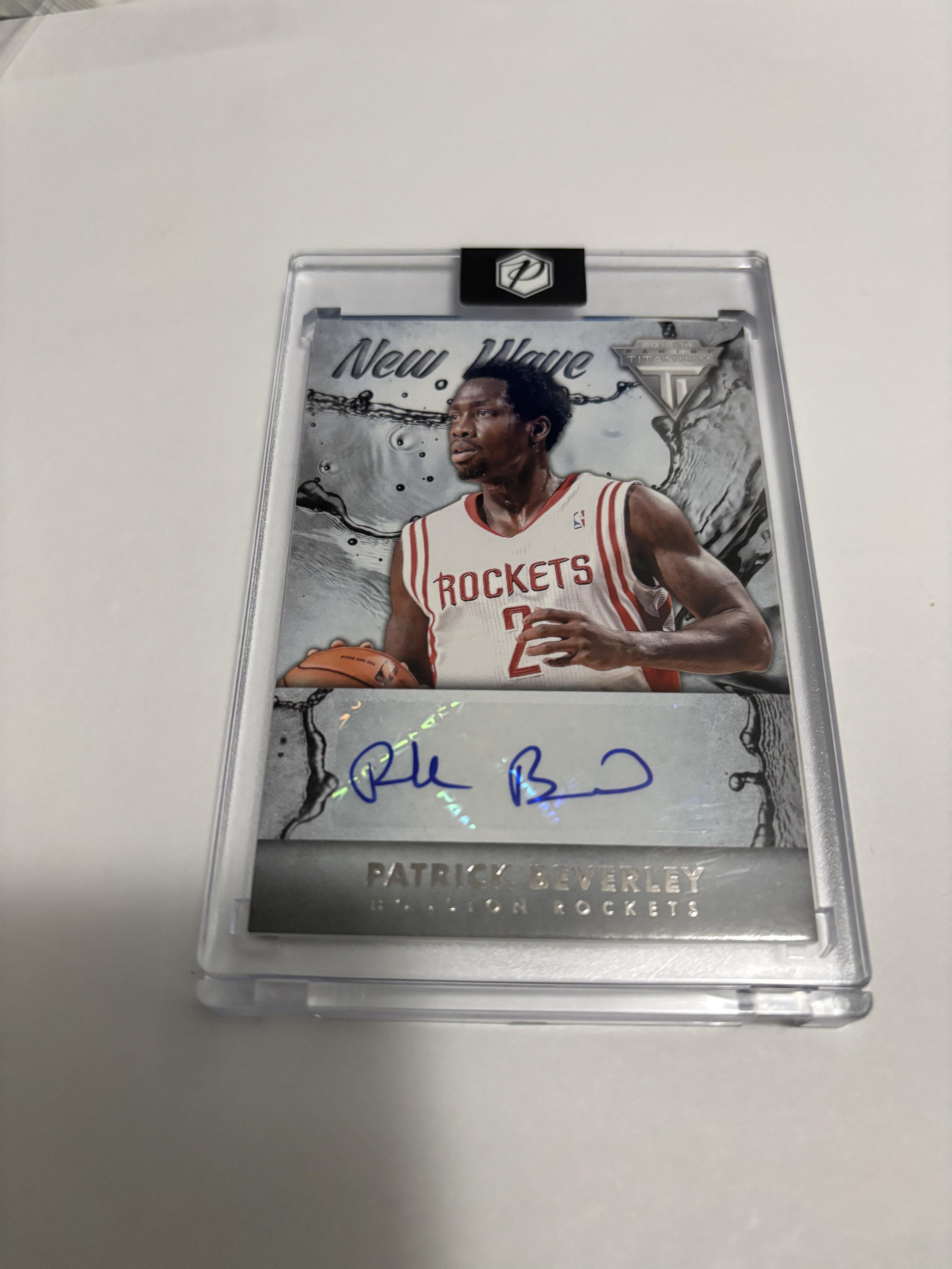 2013-14 Panini Titanium Patrick Beverley New Wave Signatures Auto Rockets