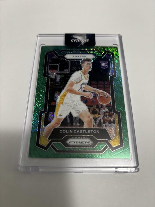 2023-24 Panini Prizm Colin Castleton Green Shimmer Rookie RC /5 Lakers SSP Rare