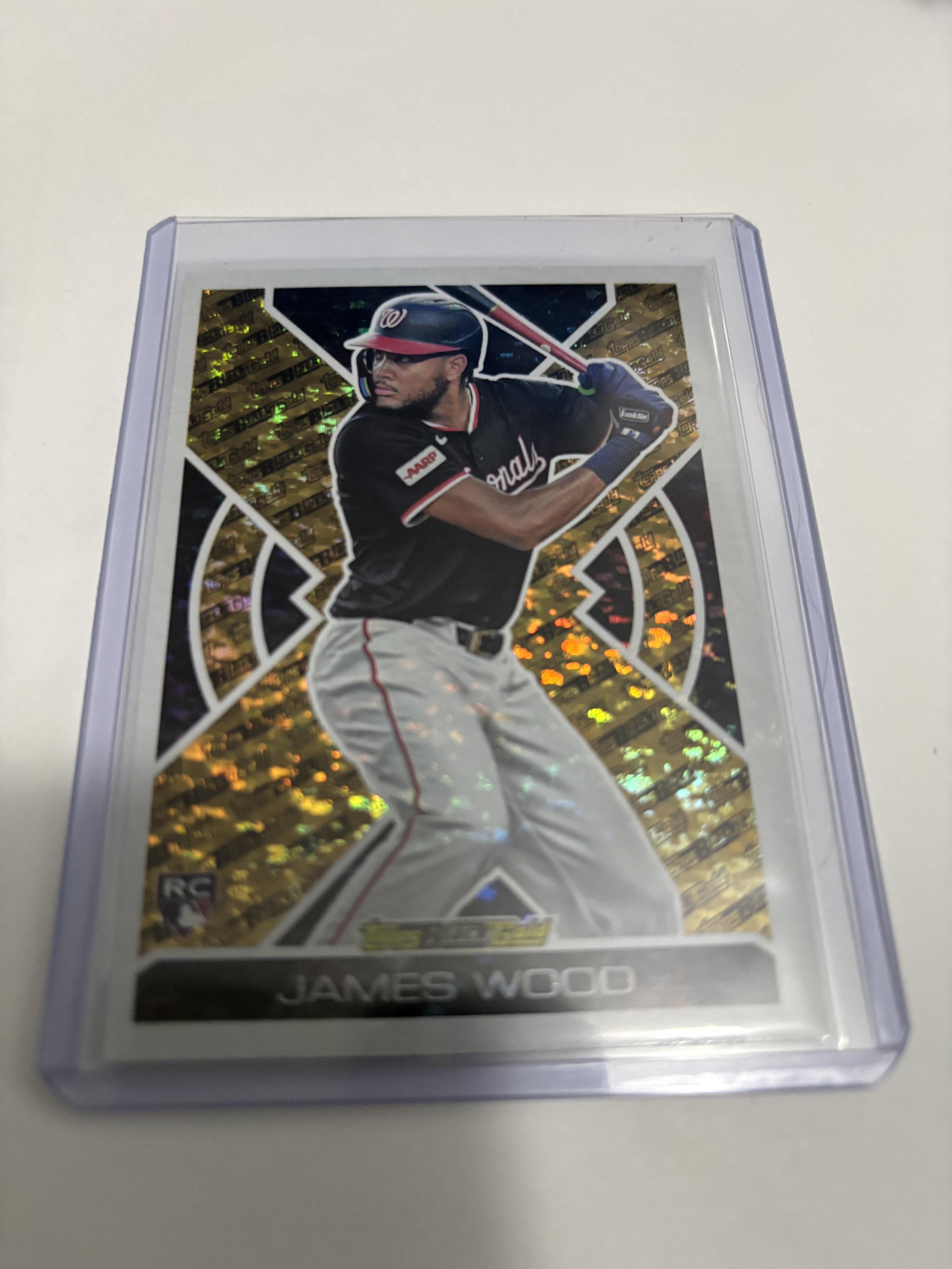 2025 Topps Update James Wood RC Black Gold #BG-3 Nationals Rookie