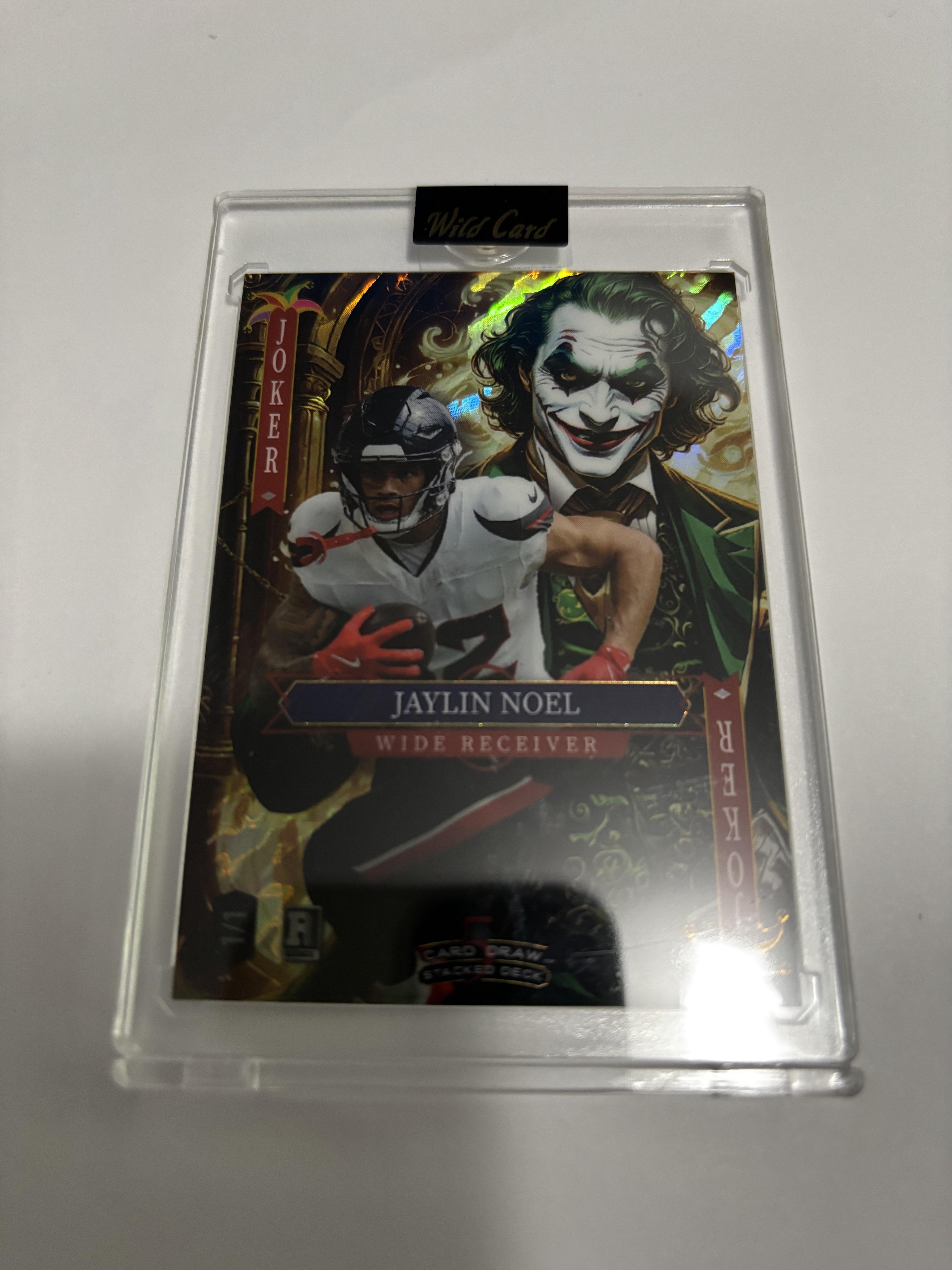 2025 Wild Card Stacked Deck Jaylin Noel RC Joker 1/1 Rookie Texans Rare